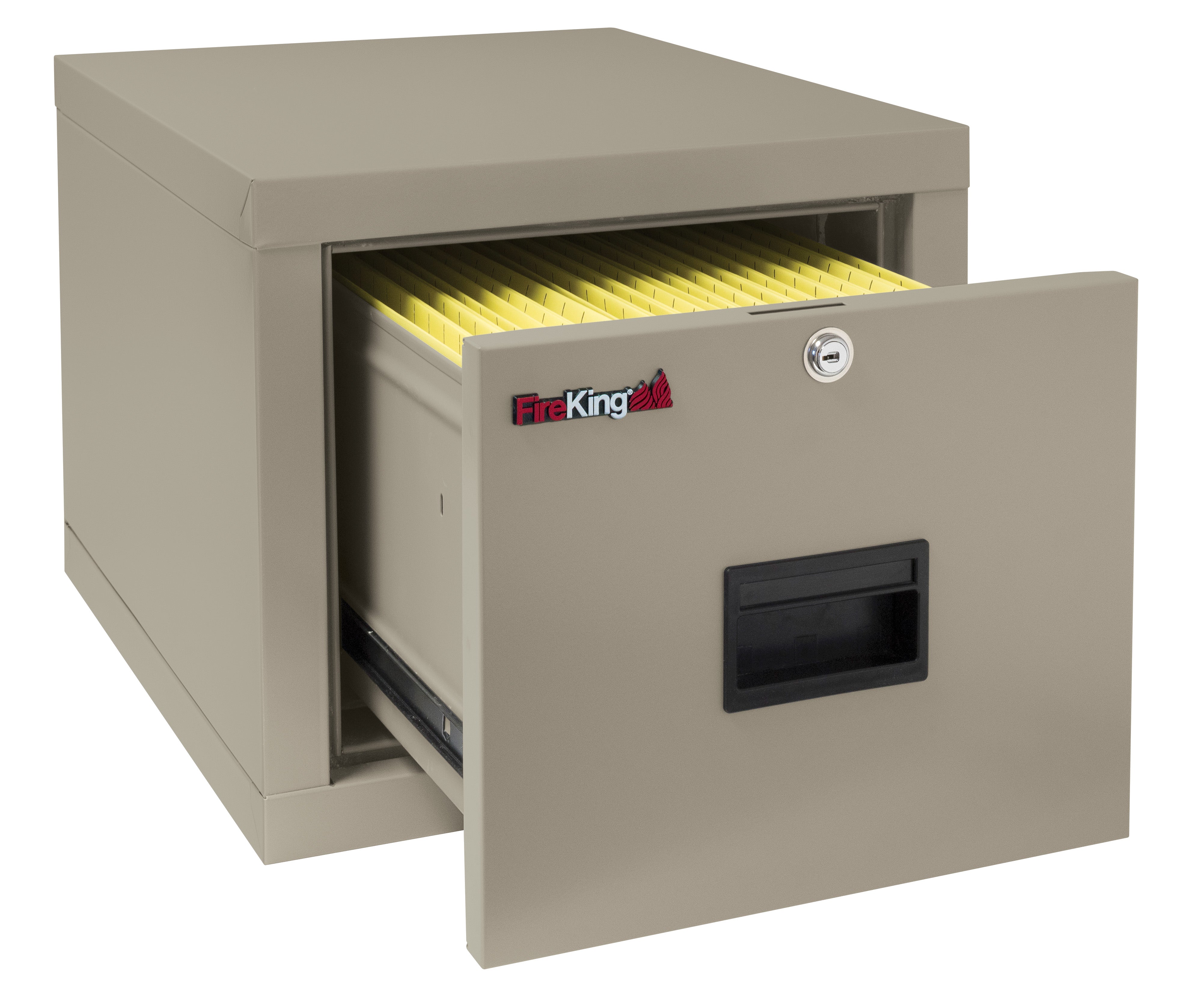 One drawer fire rated file cabinet