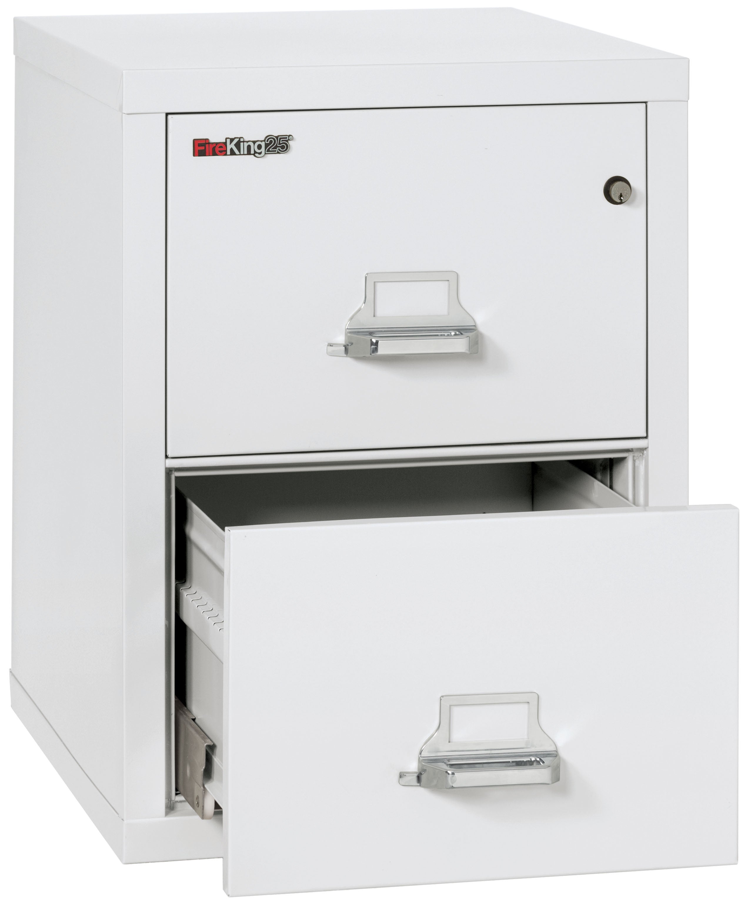 1 Hour Fire Resistant File Cabinet - 2 Drawer Letter 25" depth