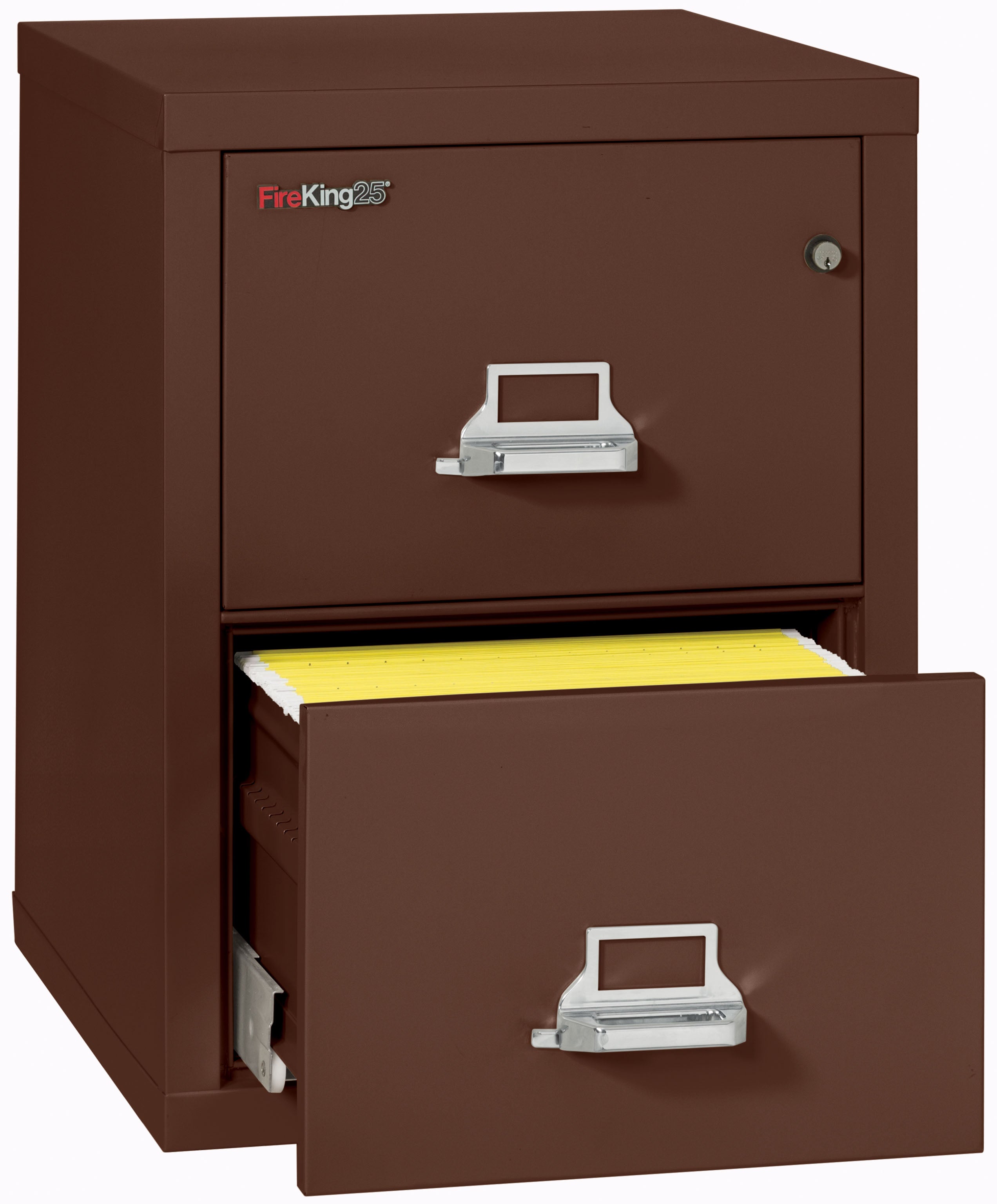 1 Hour Fire Resistant File Cabinet - 2 Drawer Letter 25" depth