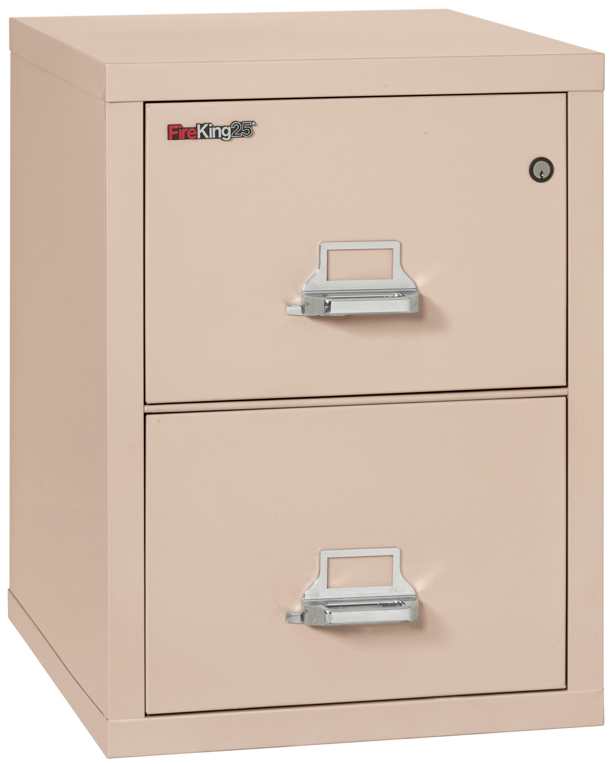 1 Hour Fire Resistant File Cabinet - 2 Drawer Letter 25" depth