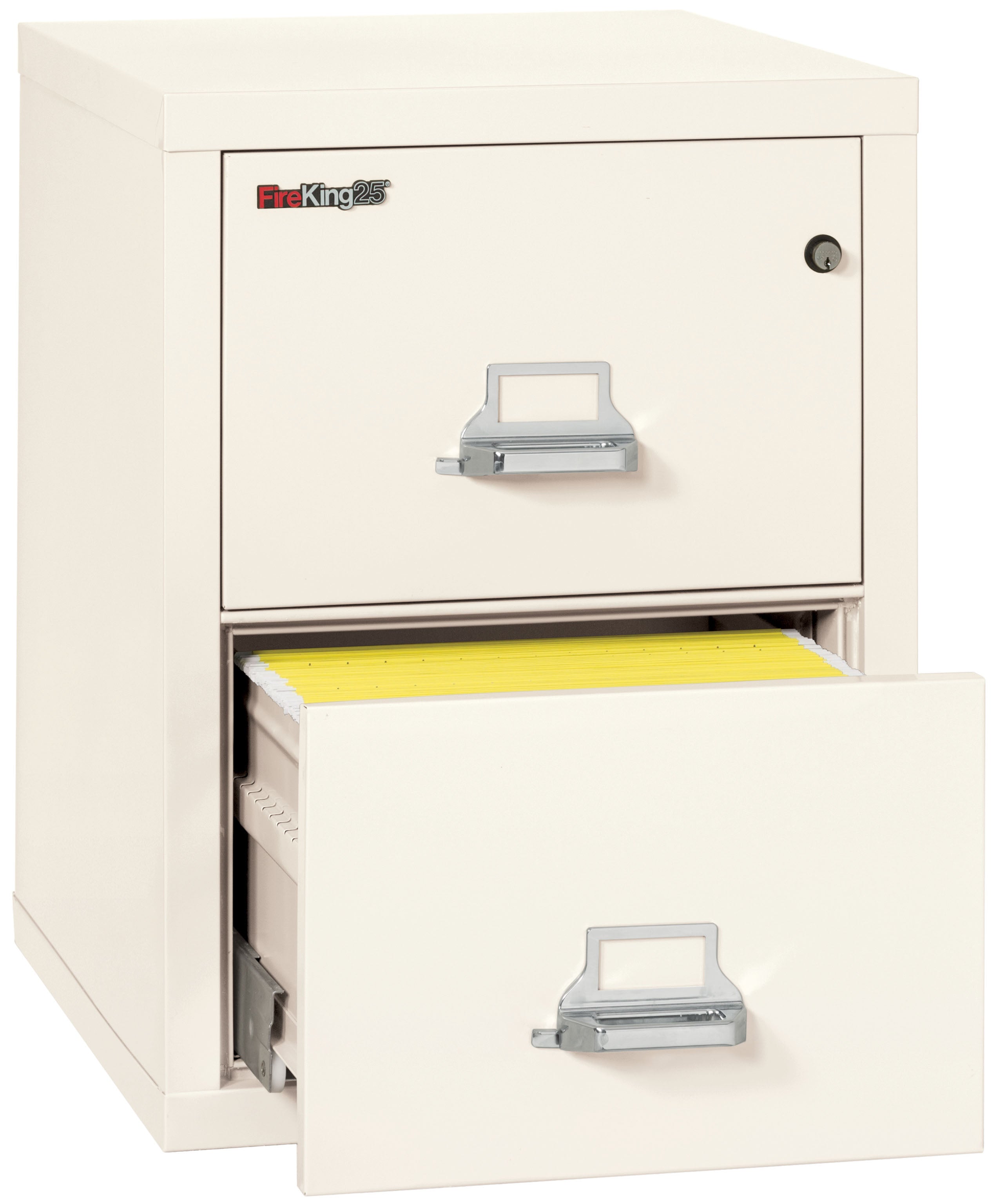 1 Hour Fire Resistant File Cabinet - 2 Drawer Letter 25" depth