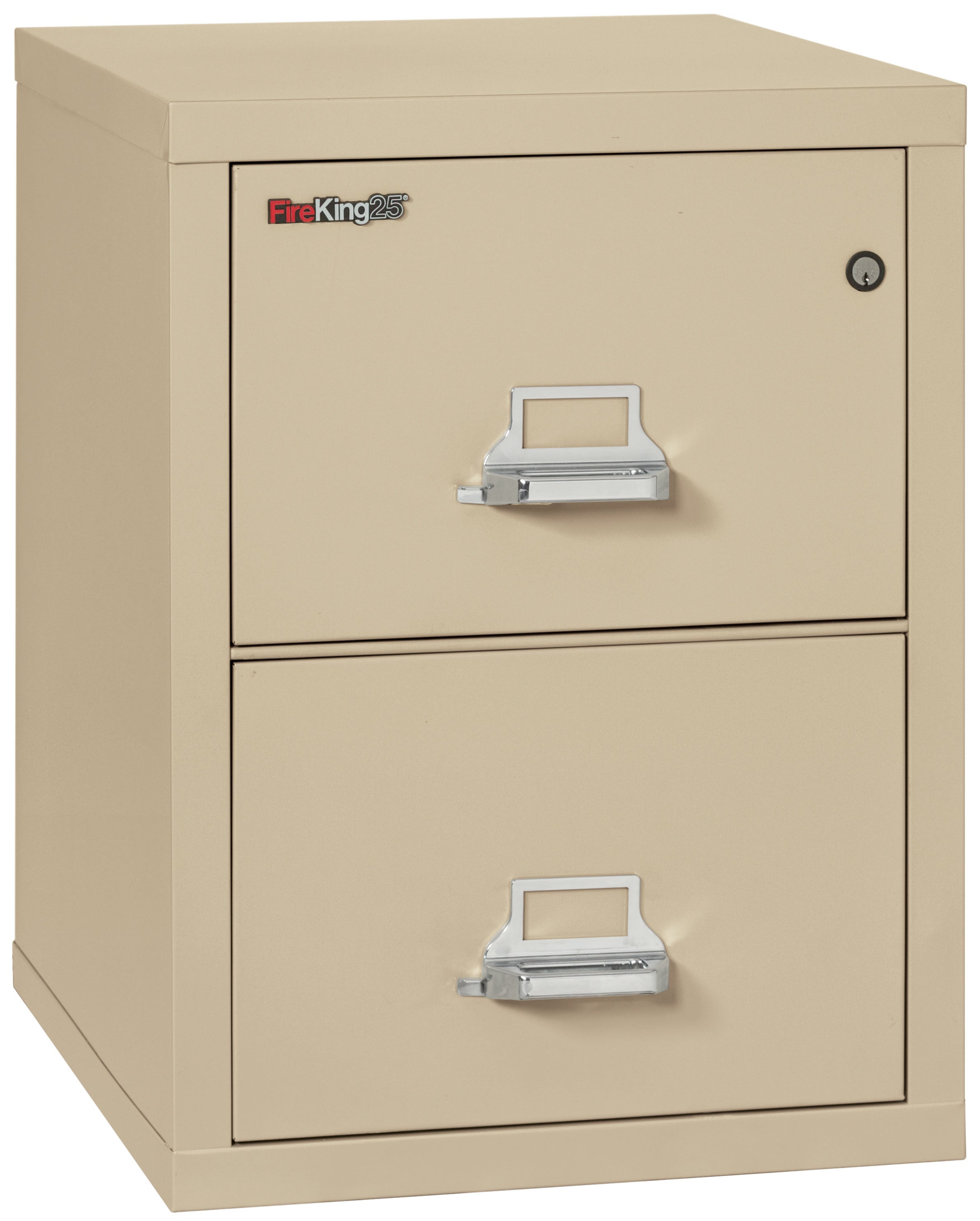 1 Hour Fire Resistant File Cabinet - 2 Drawer Letter 25" depth