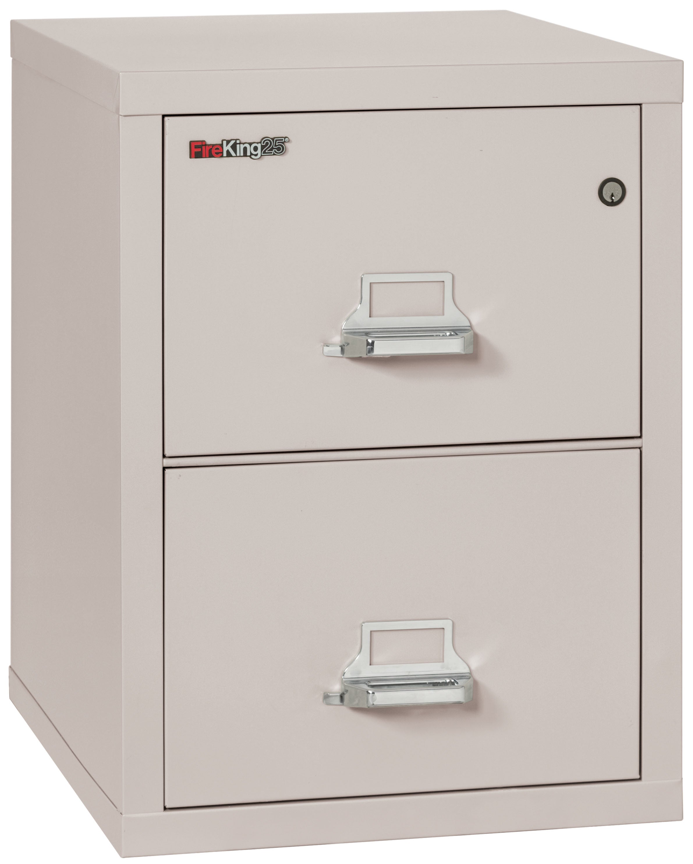 1 Hour Fire Resistant File Cabinet - 2 Drawer Letter 25" depth