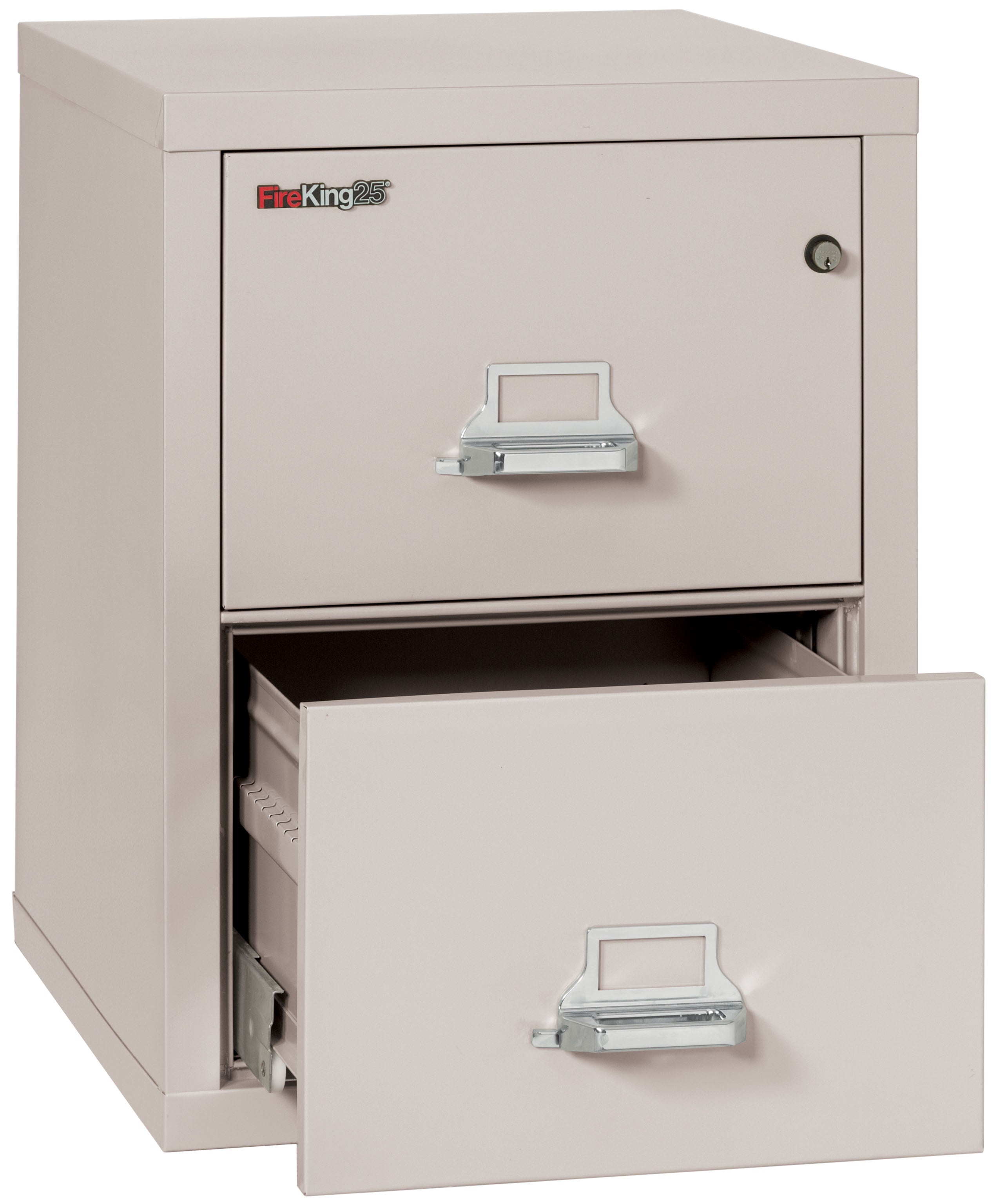 1 Hour Fire Resistant File Cabinet - 2 Drawer Letter 25" depth