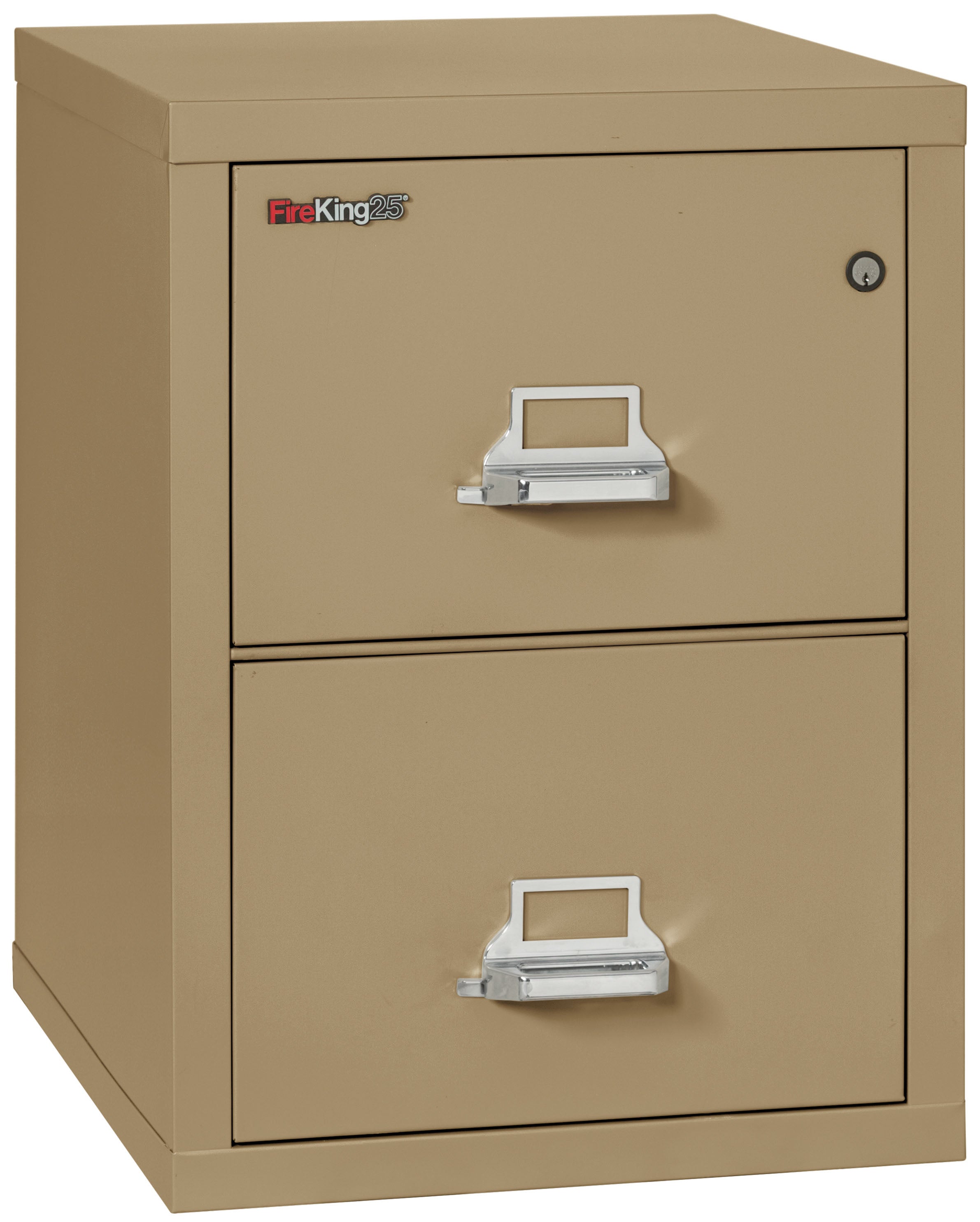 1 Hour Fire Resistant File Cabinet - 2 Drawer Letter 25" depth