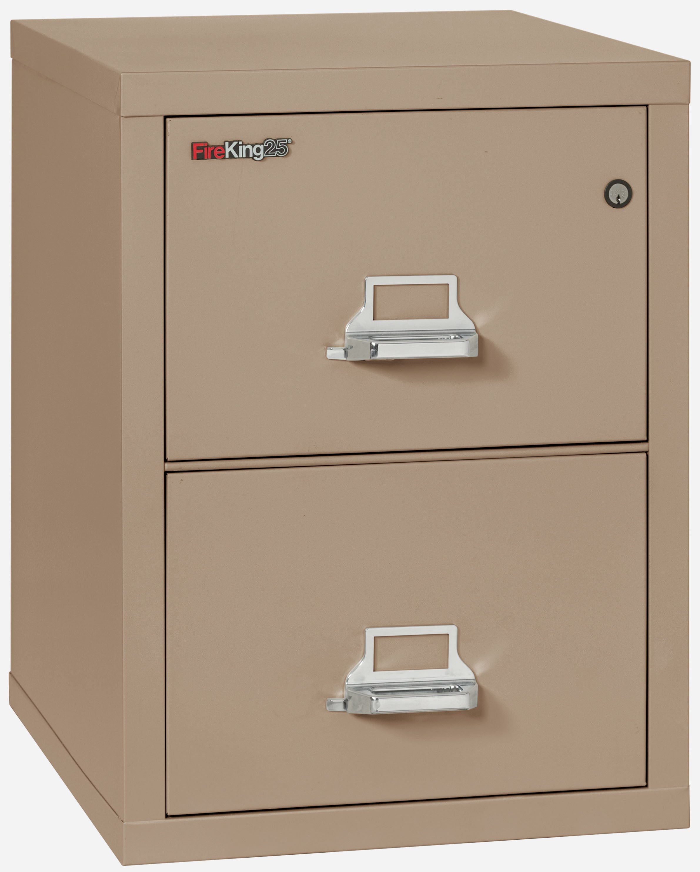 1 Hour Fire Resistant File Cabinet - 2 Drawer Letter 25" depth