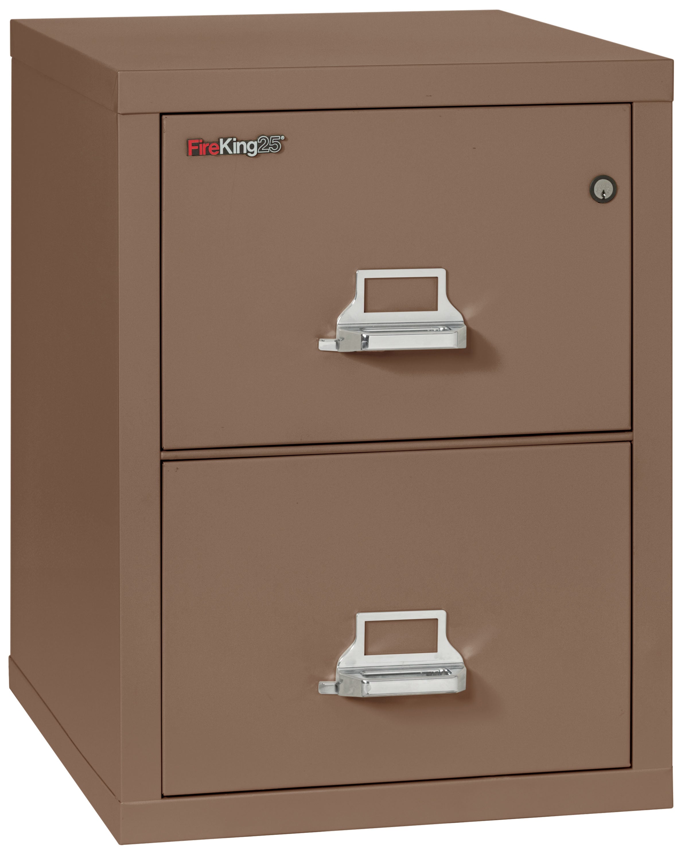 1 Hour Fire Resistant File Cabinet - 2 Drawer Letter 25" depth