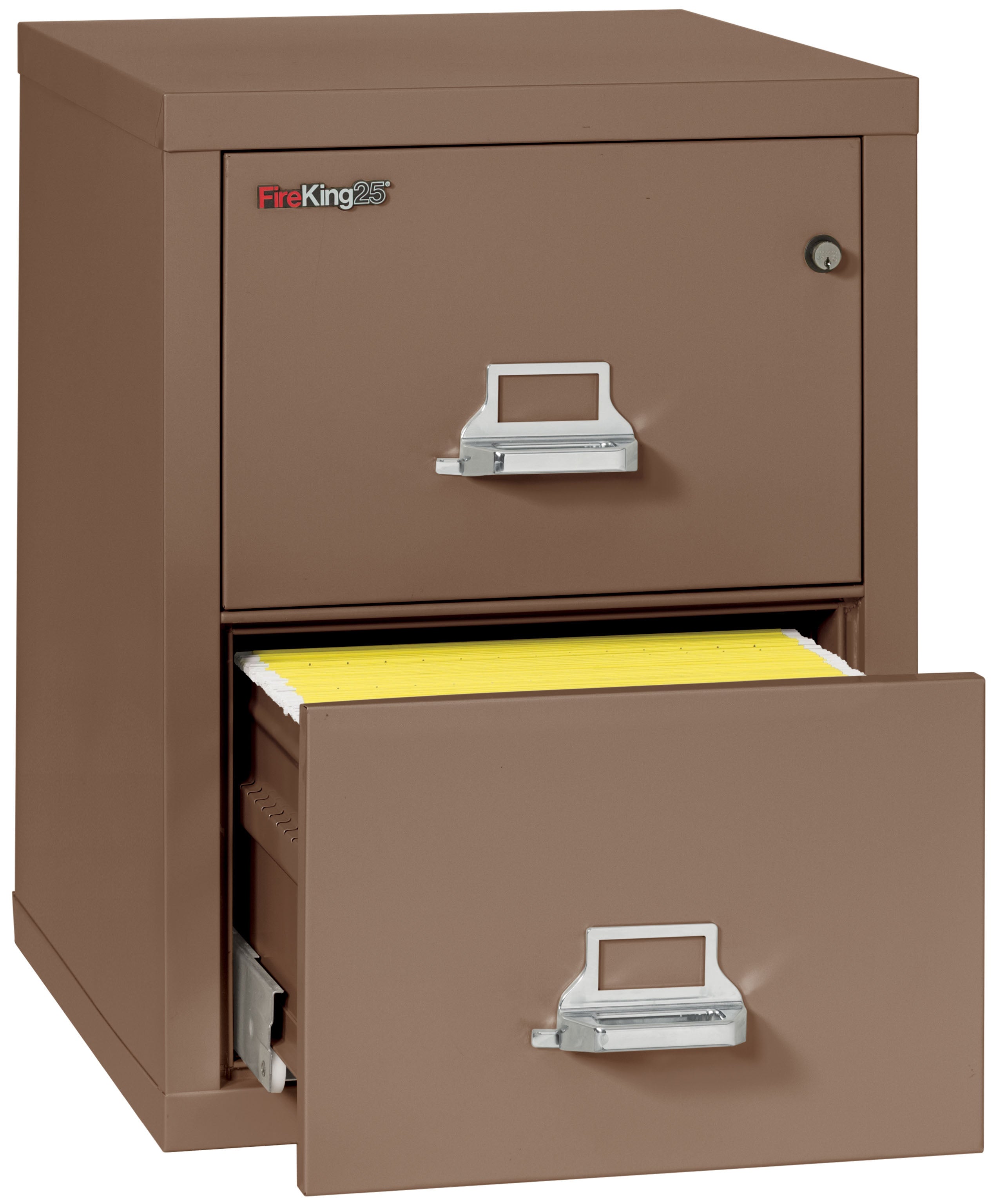 1 Hour Fire Resistant File Cabinet - 2 Drawer Letter 25" depth