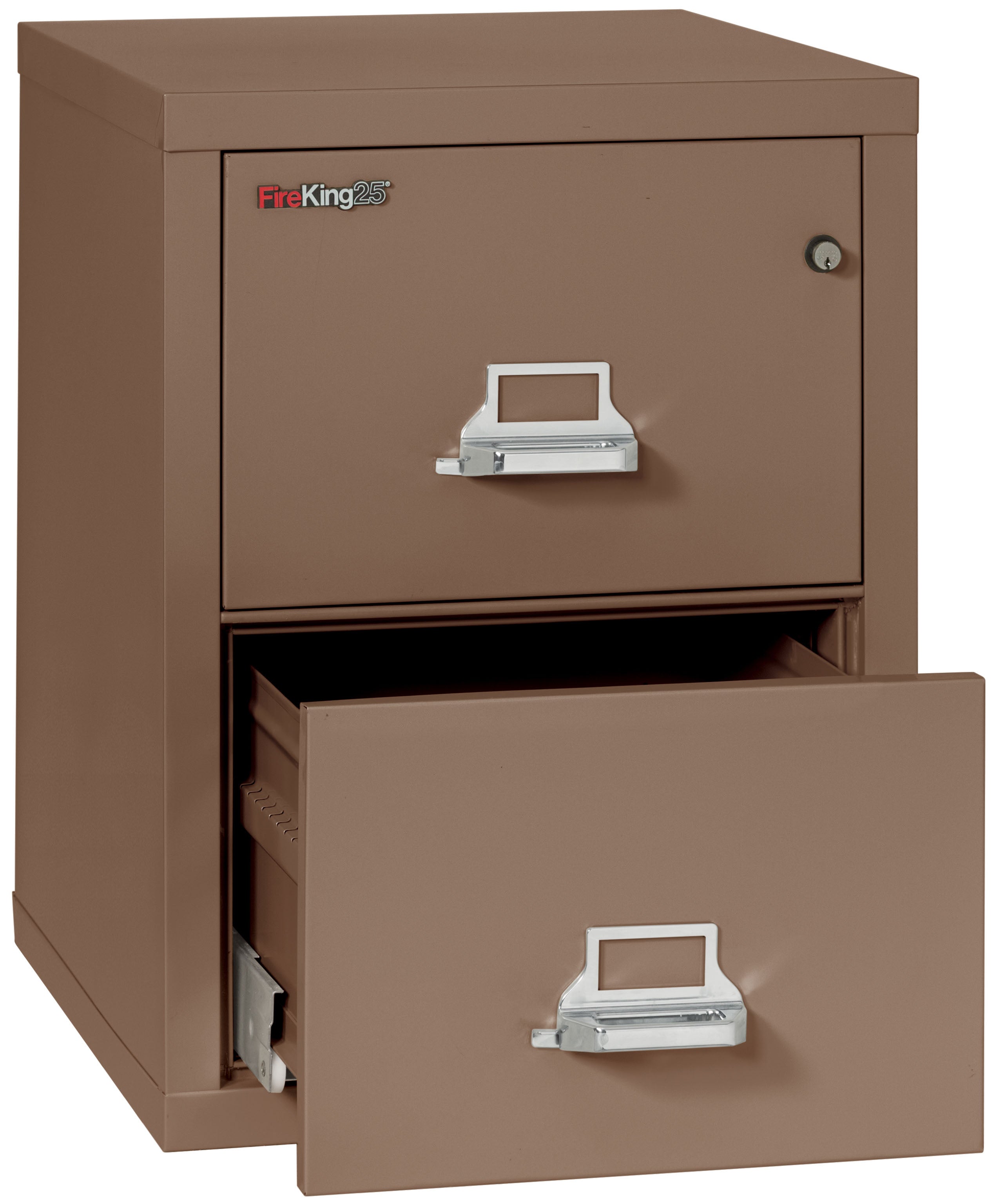 1 Hour Fire Resistant File Cabinet - 2 Drawer Letter 25" depth