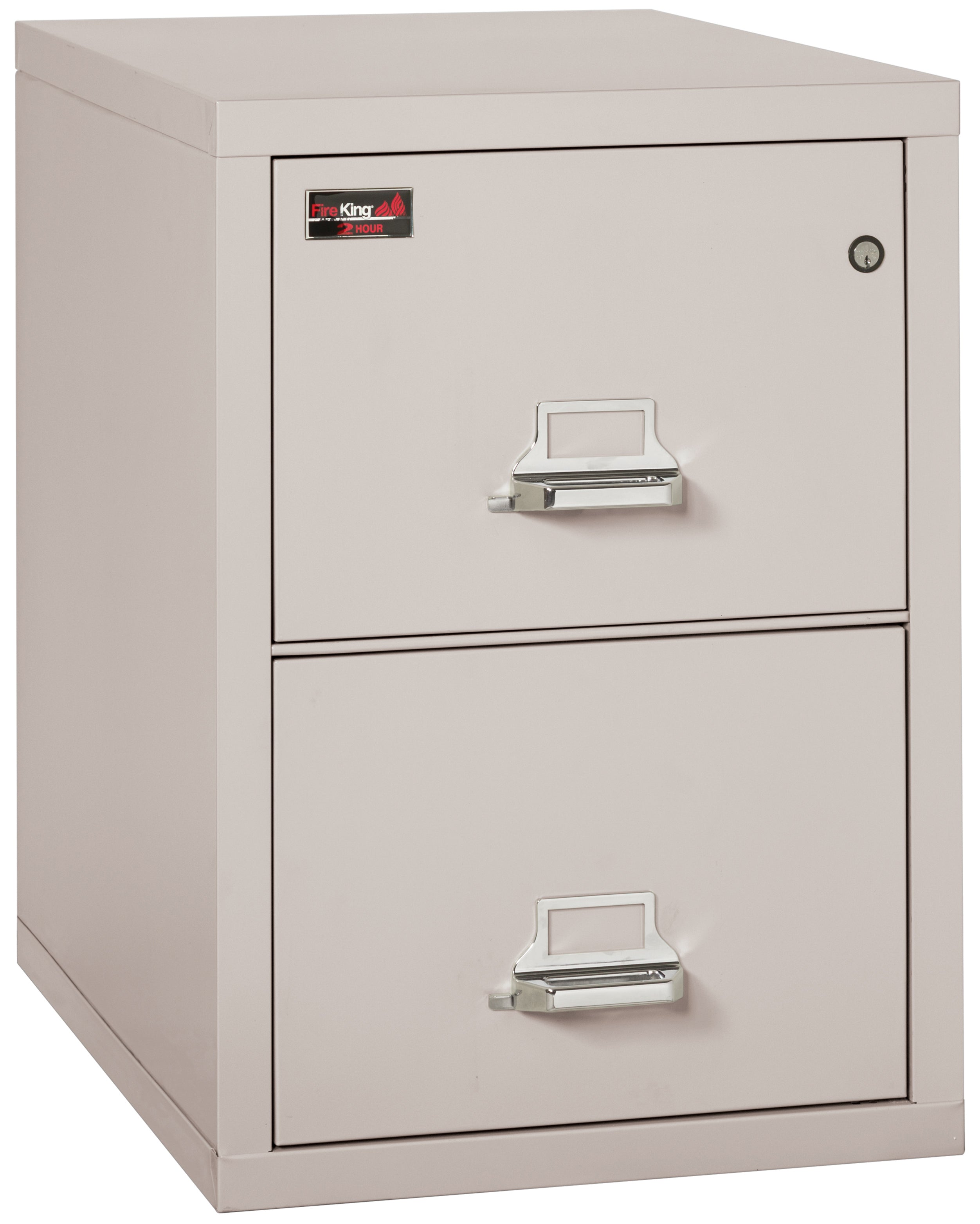 2 Hour Fire Resistant File Cabinet - 2 Drawer Letter 31" depth