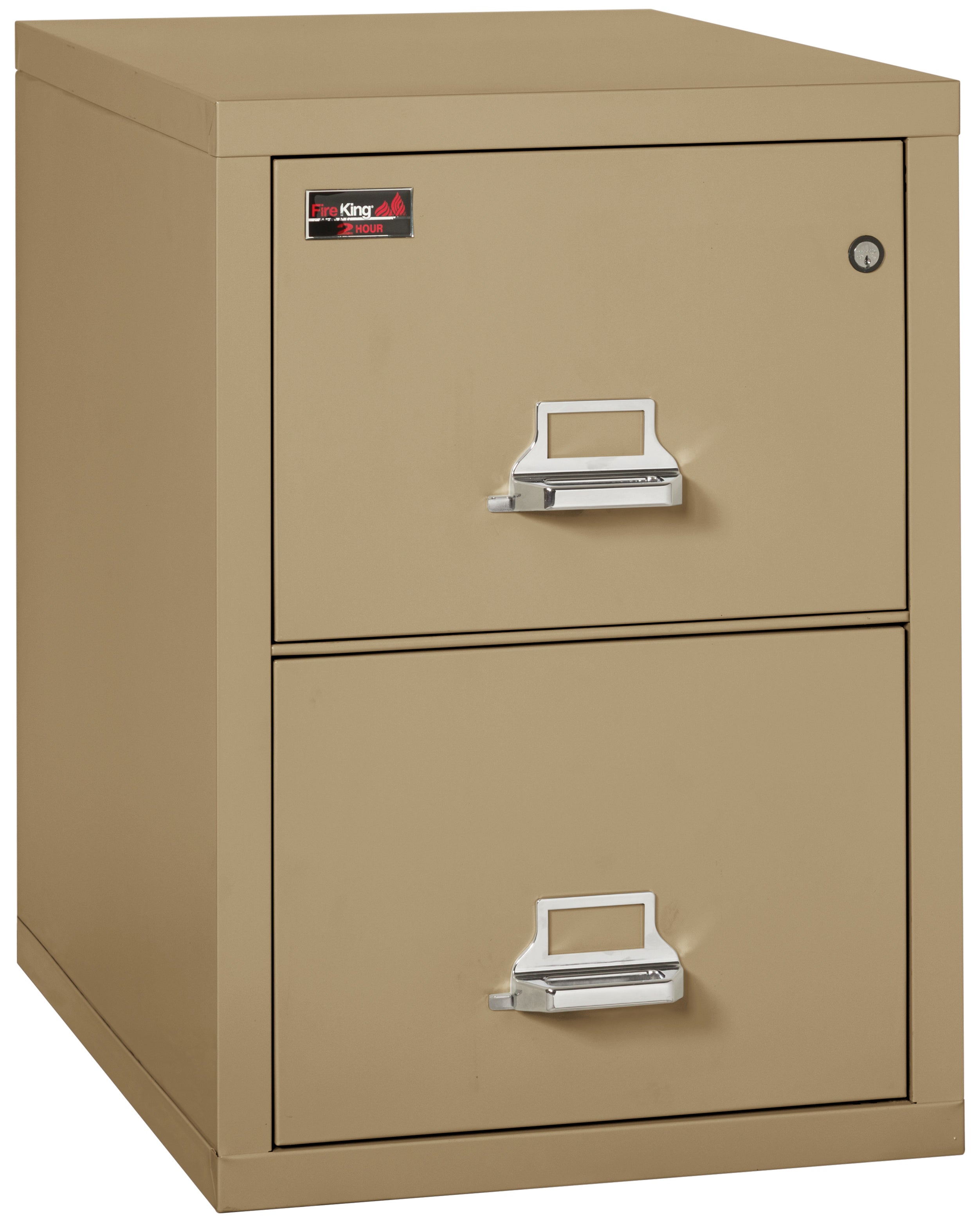 2 Hour Fire Resistant File Cabinet - 2 Drawer Letter 31" depth