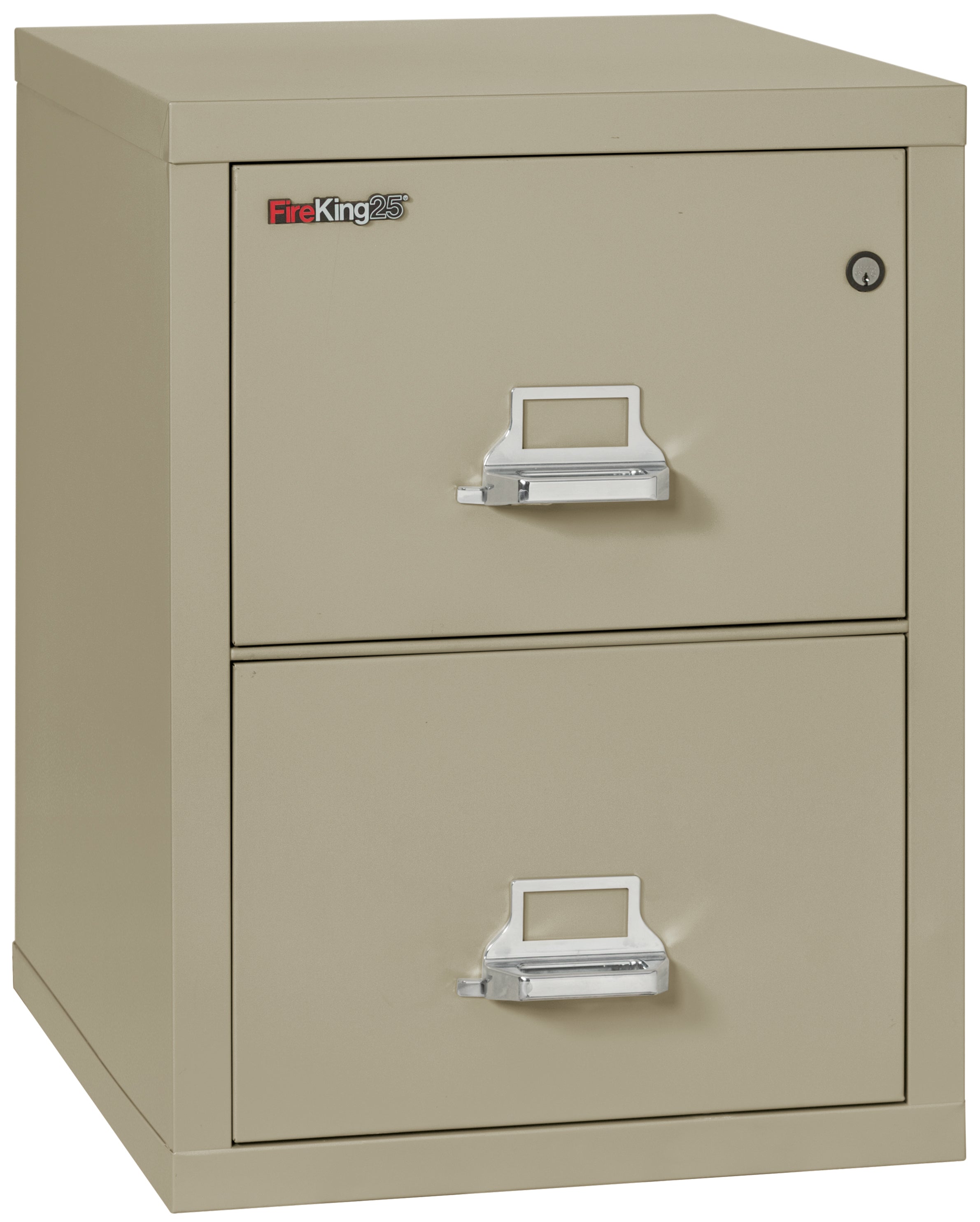 1 Hour Fire Resistant File Cabinet - 2 Drawer Legal 25" depth