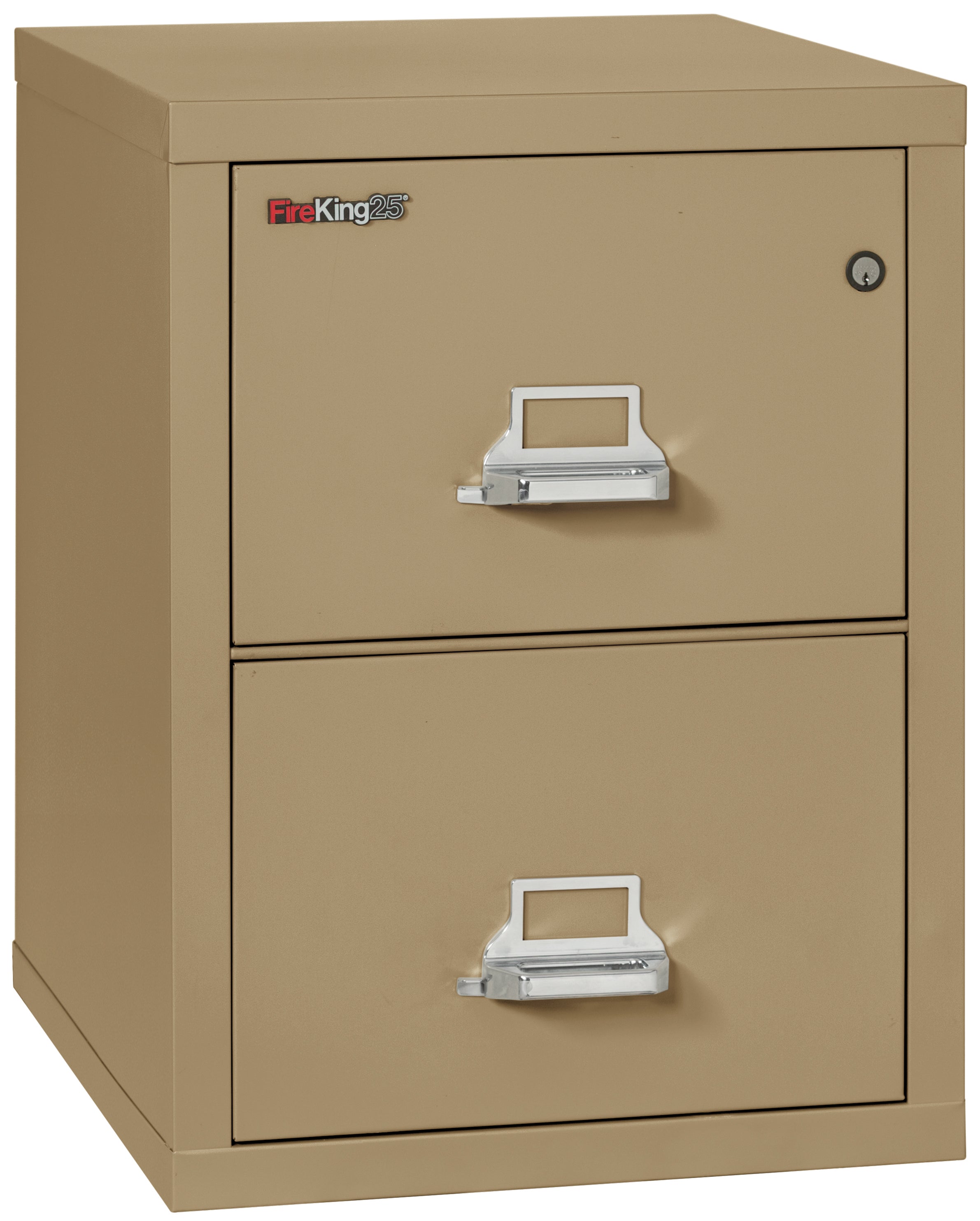 1 Hour Fire Resistant File Cabinet - 2 Drawer Legal 25" depth