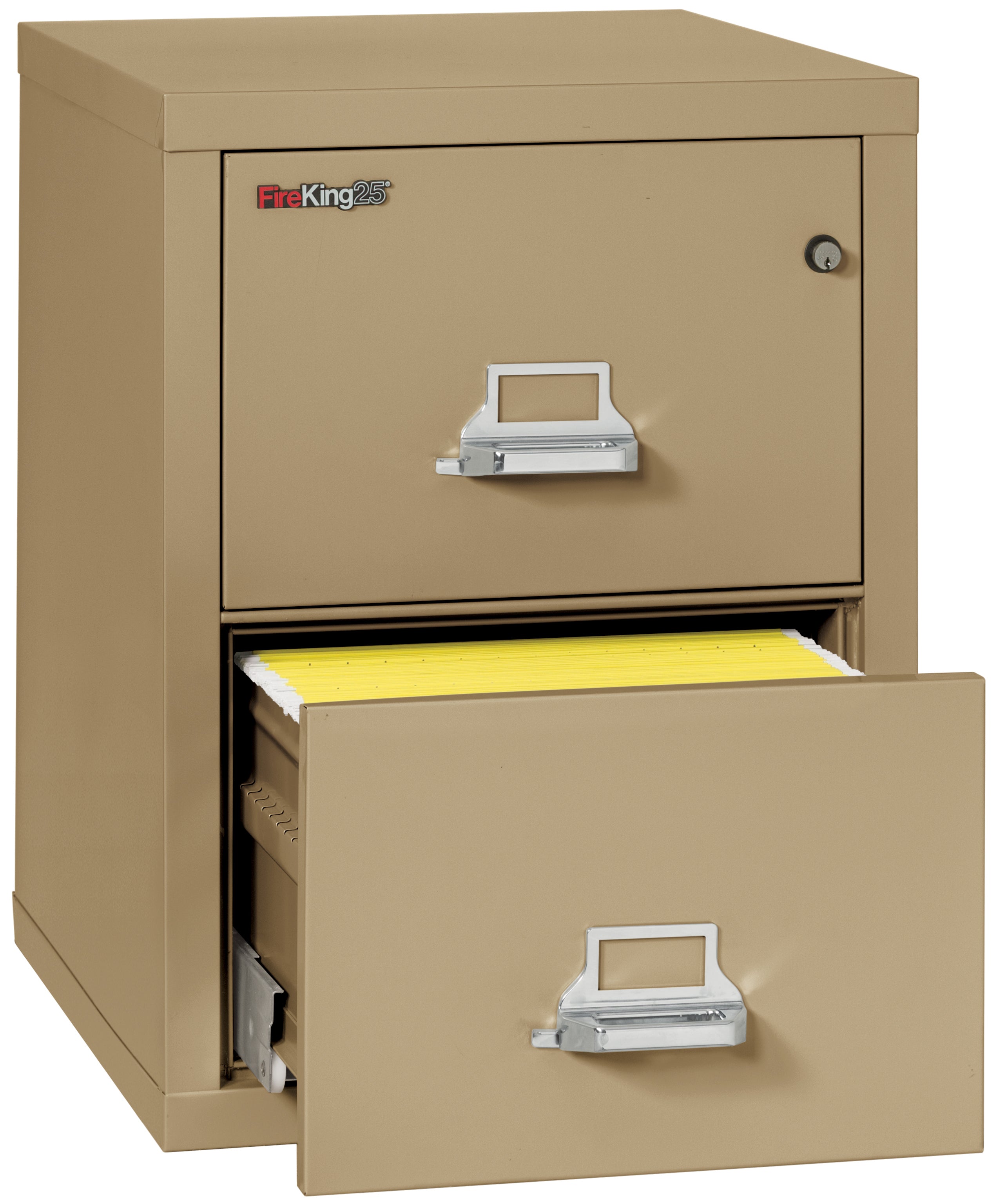 1 Hour Fire Resistant File Cabinet - 2 Drawer Legal 25" depth