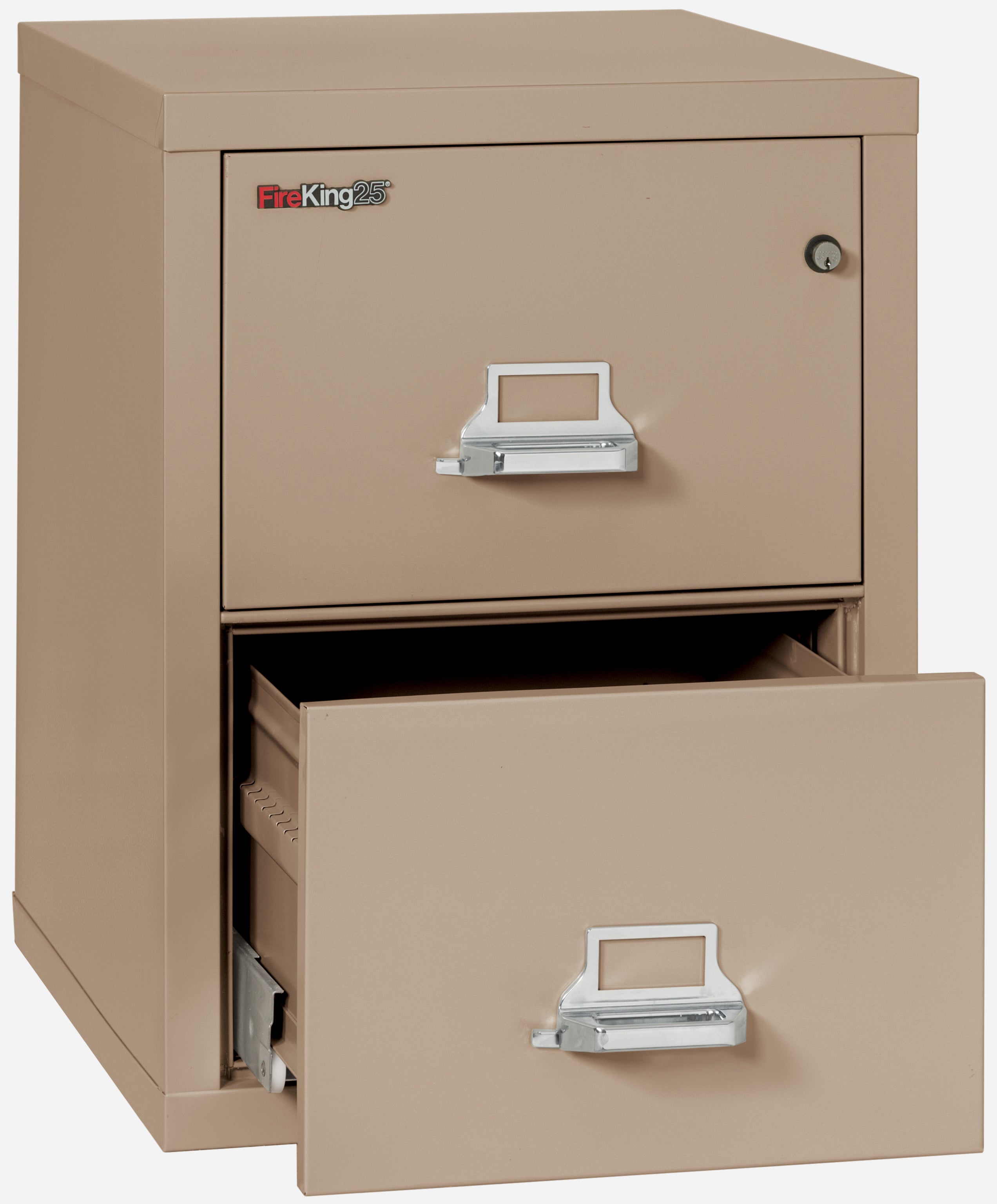 1 Hour Fire Resistant File Cabinet - 2 Drawer Legal 25" depth