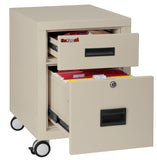 Mobile Pedestal 1-hour Fire-Rated Letter or Legal File Cabinet