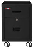 Mobile Pedestal Fire-Rated Letter or Legal File Cabinet