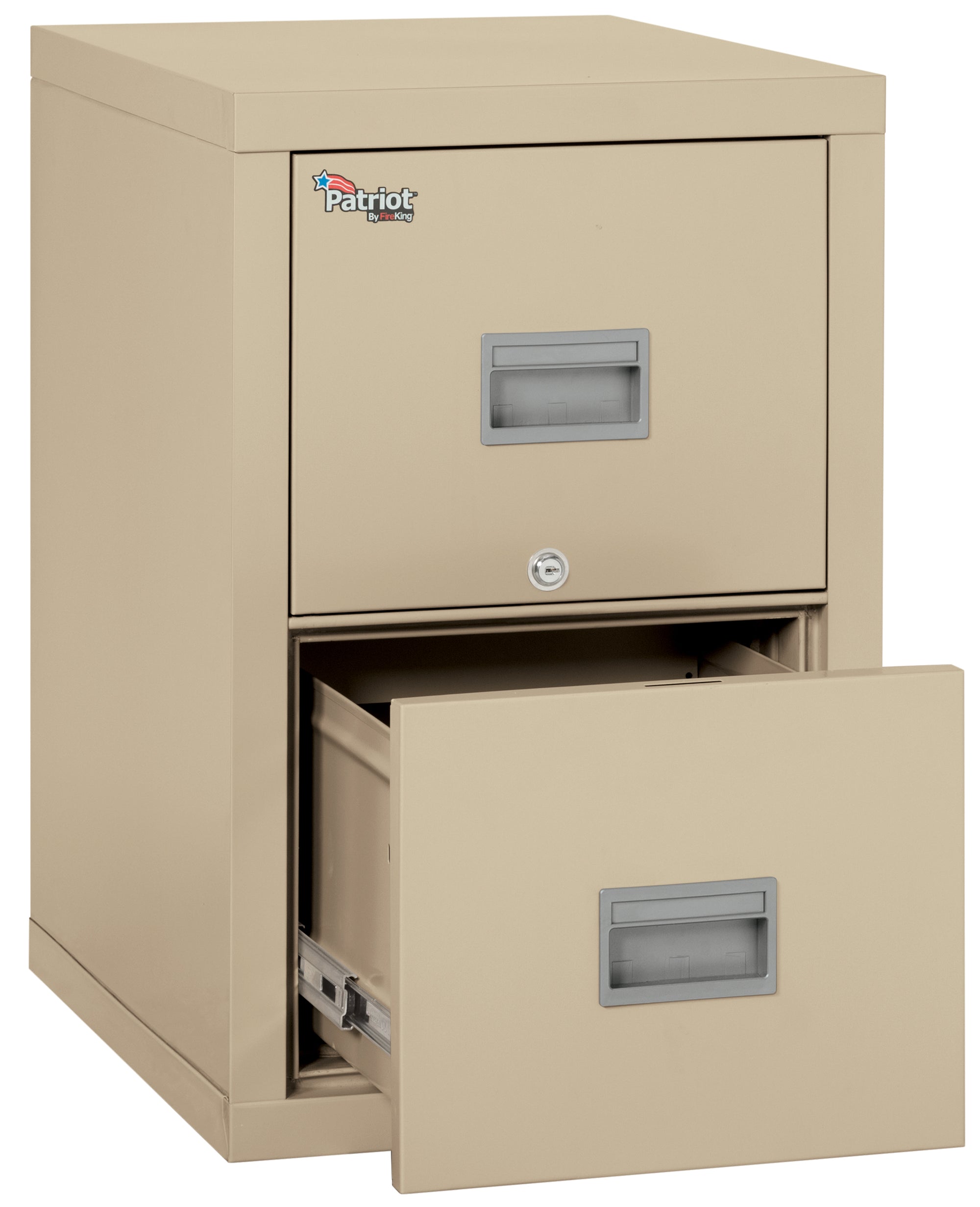 1 Hour Fire Resistant 25" depth File Cabinet with 2 Drawers filing Letter or Legal hanging folders | Position 3