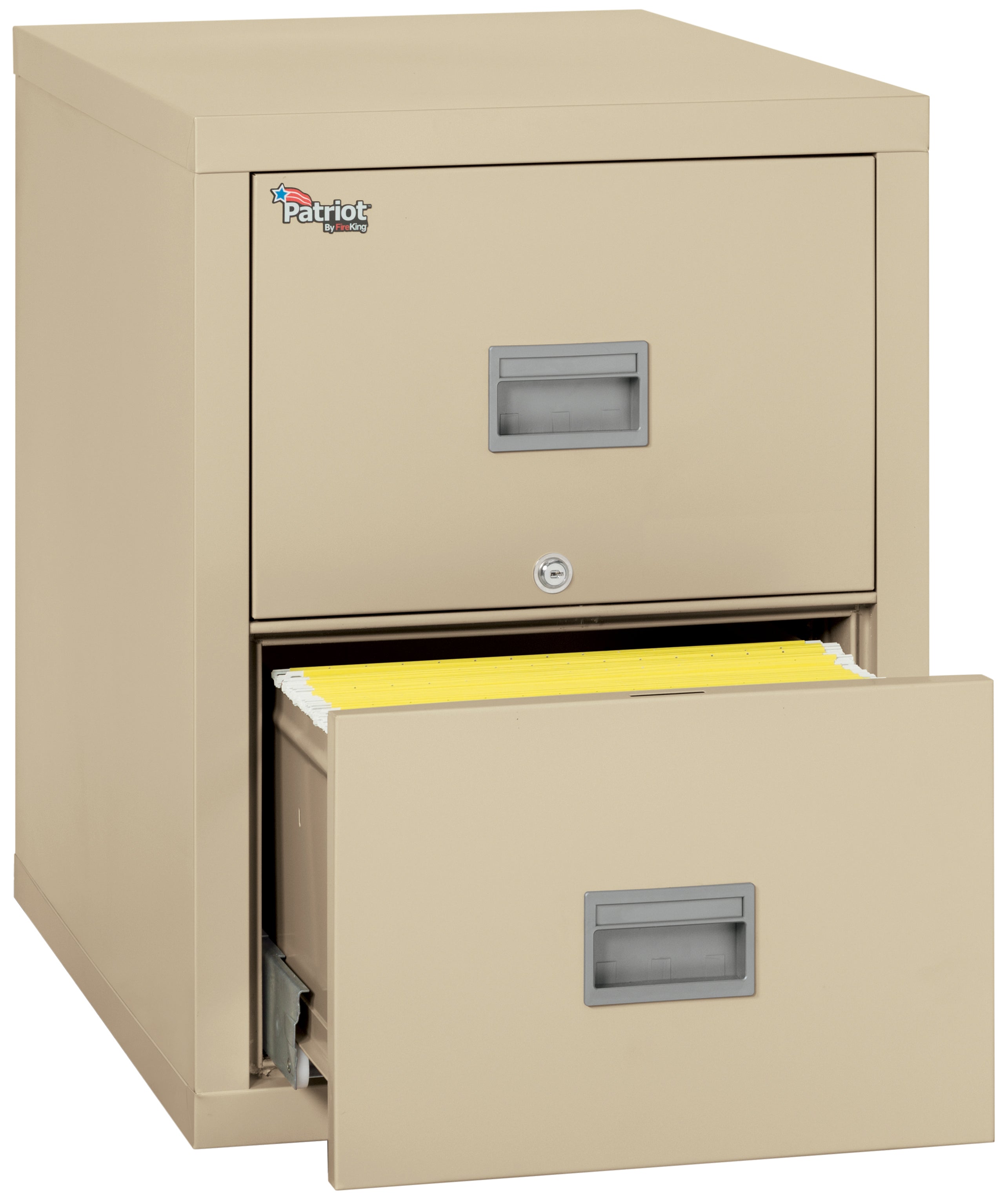 1 Hour Fire Resistant 31" depth File Cabinet with 2 Drawers filing letter hanging folders