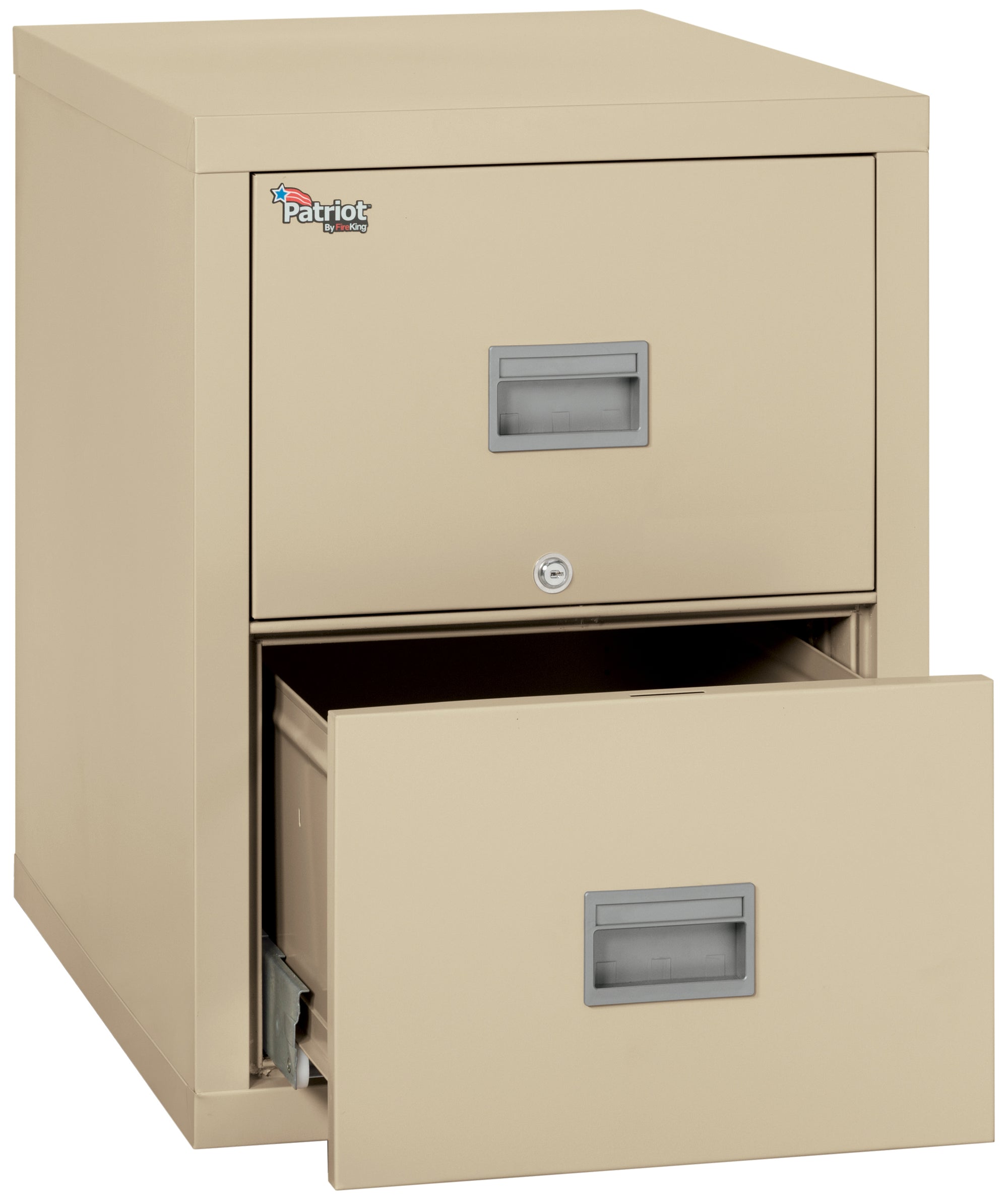 1 Hour Fire Resistant 31" depth File Cabinet with 2 Drawers filing Legal hanging folders | Position 2
