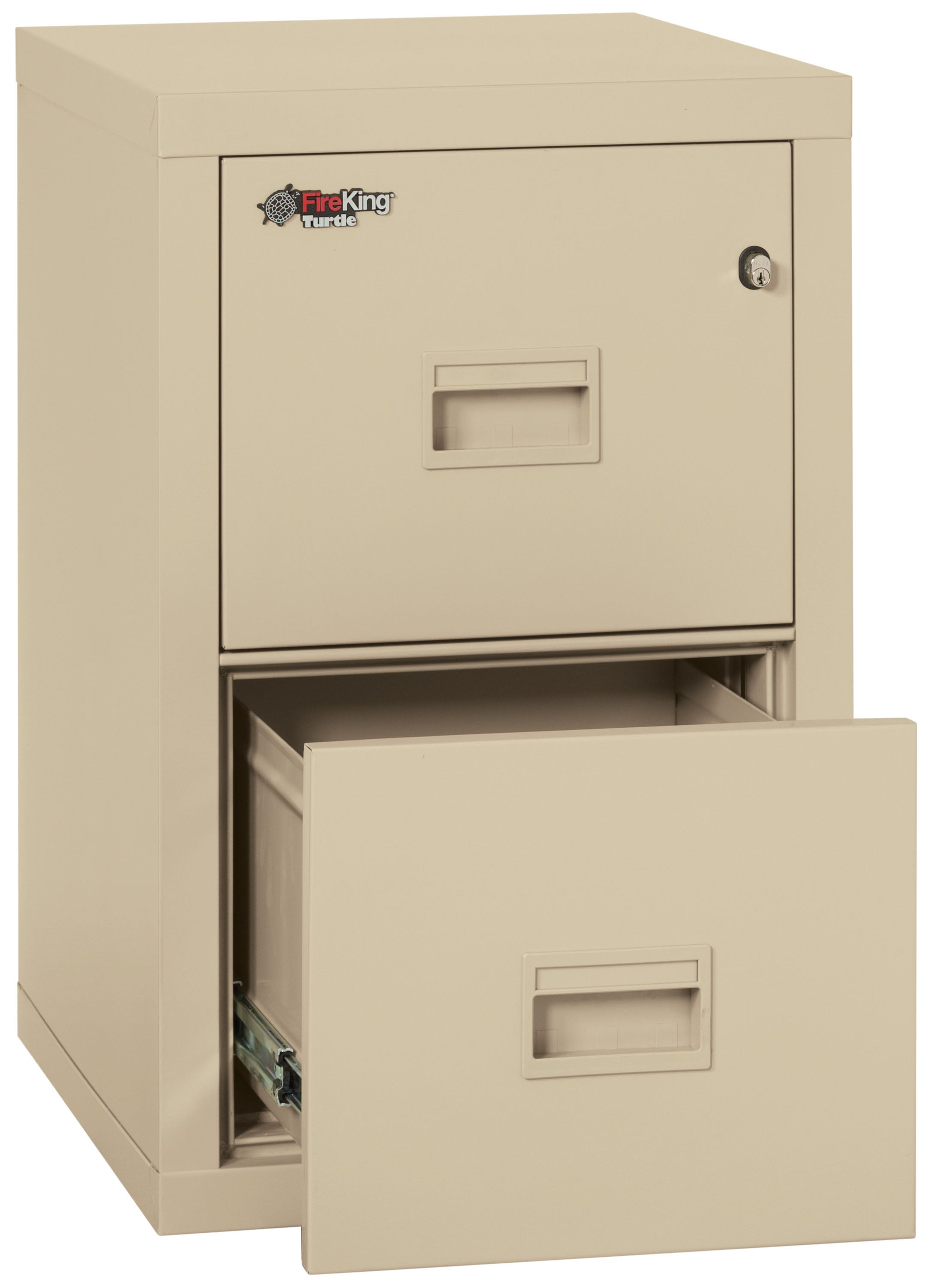 Fire Rated 2 drawer 22" depth letter/legal file cabinet