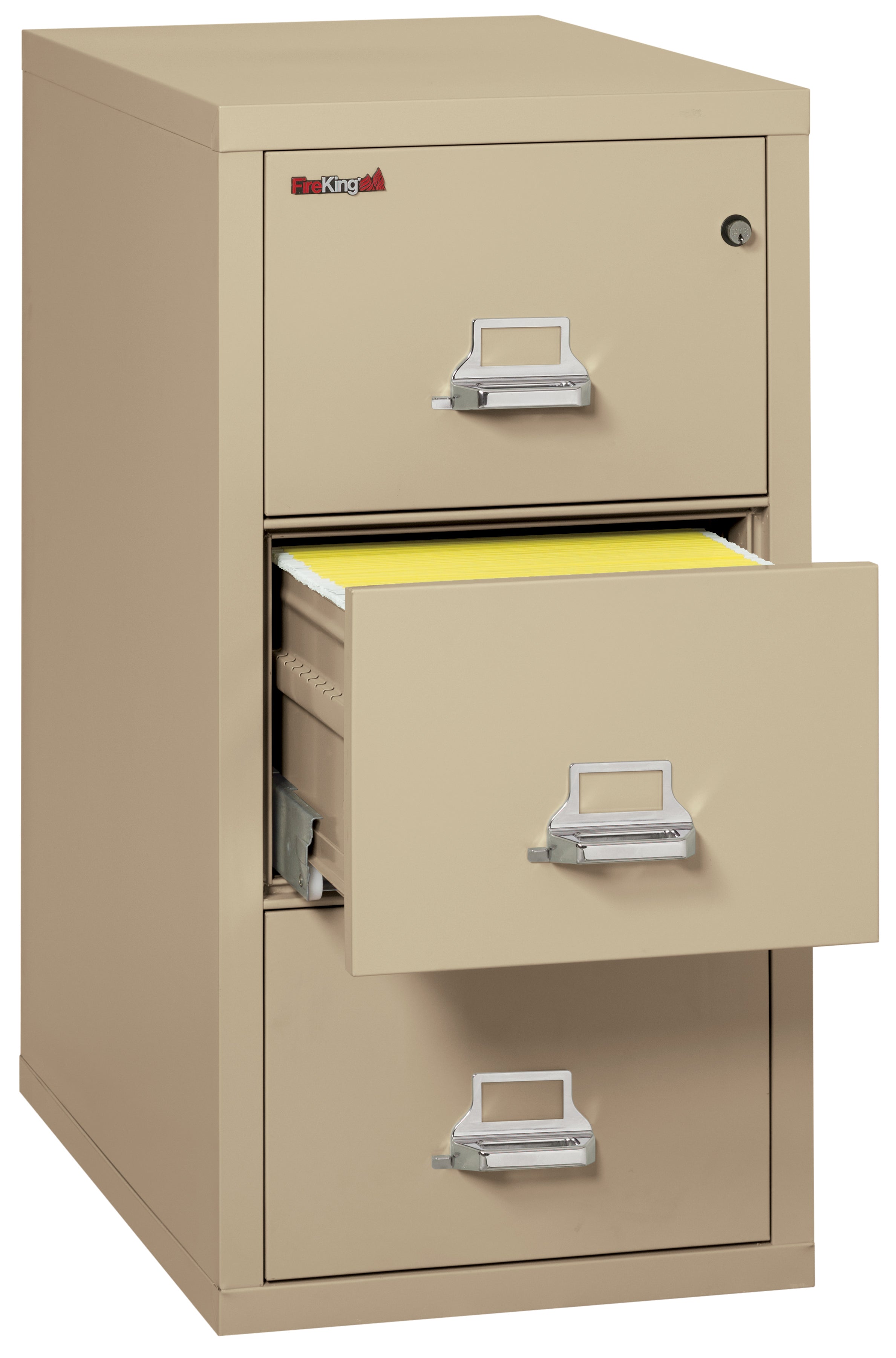 1 Hour Fire Resistant File Cabinet - 3 Drawer Letter 31" depth