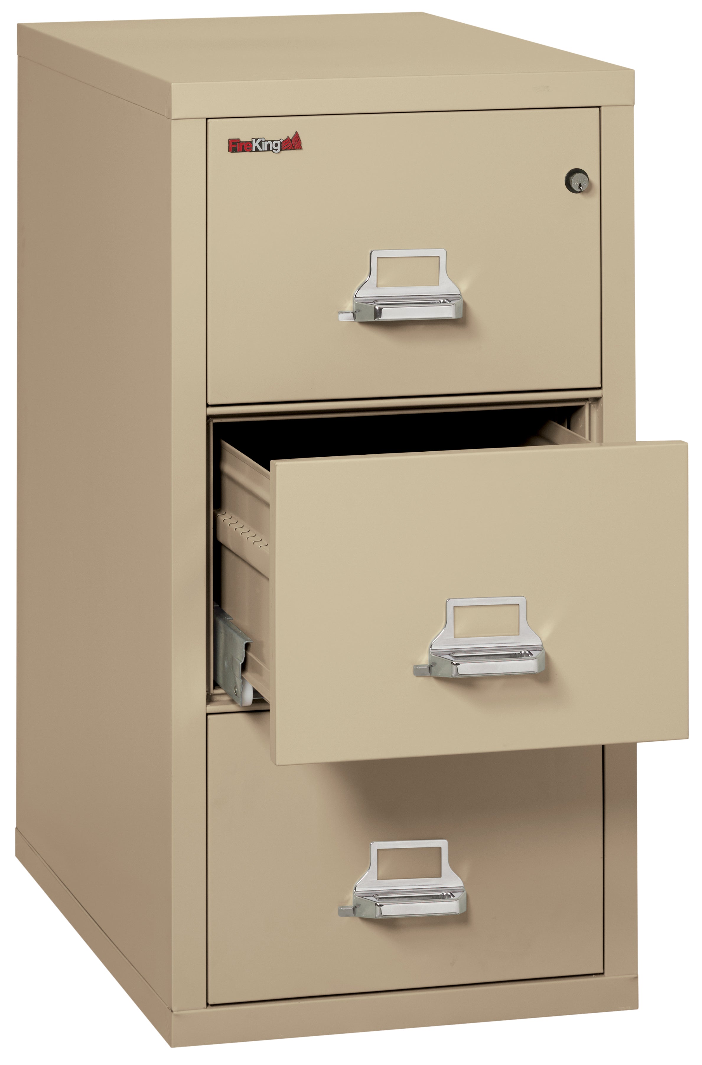 1 Hour Fire Resistant File Cabinet - 3 Drawer Letter 31" depth