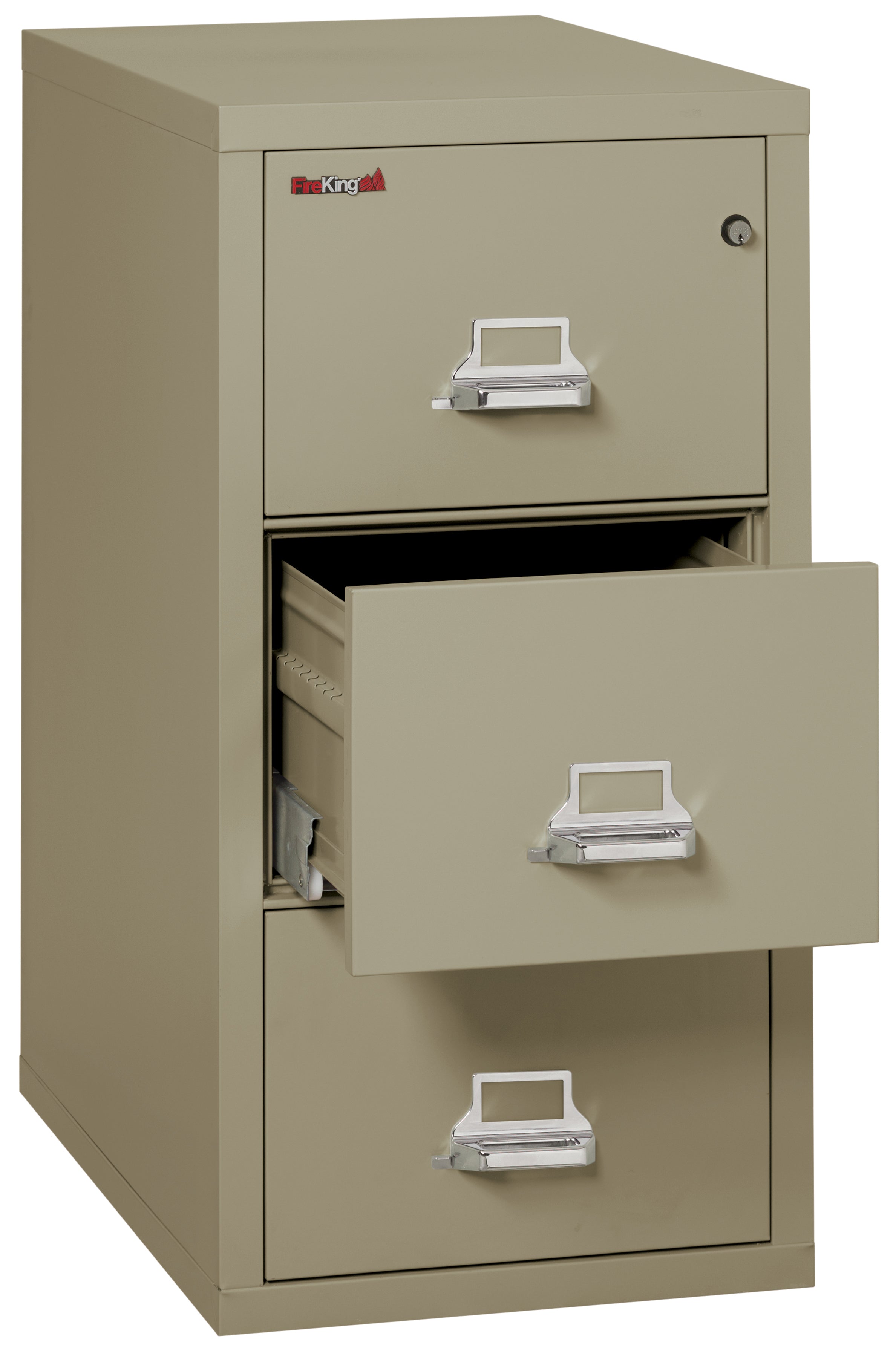 1 Hour Fire Resistant File Cabinet - 3 Drawer Letter 31" depth