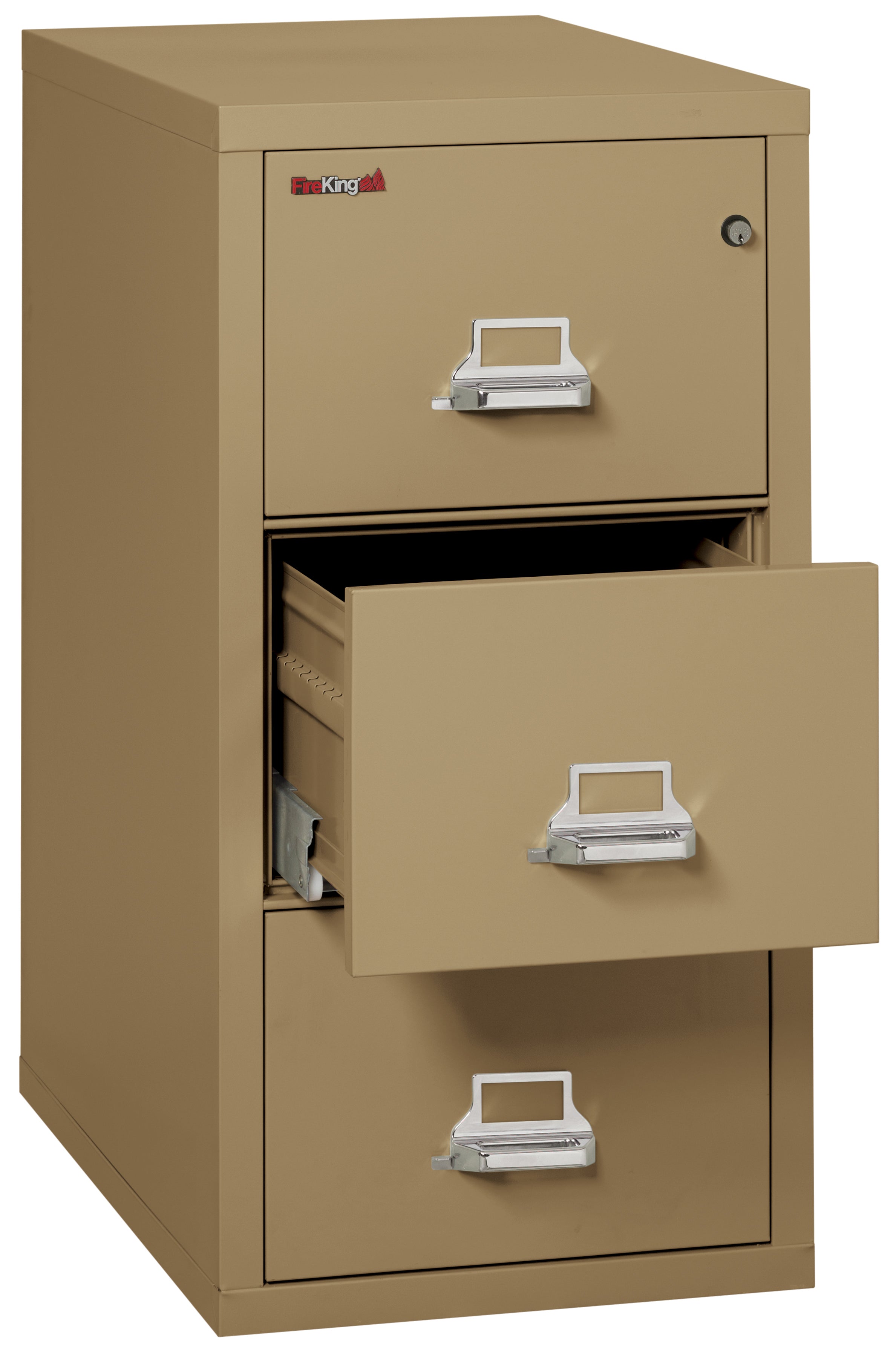 1 Hour Fire Resistant File Cabinet - 3 Drawer Letter 31" depth