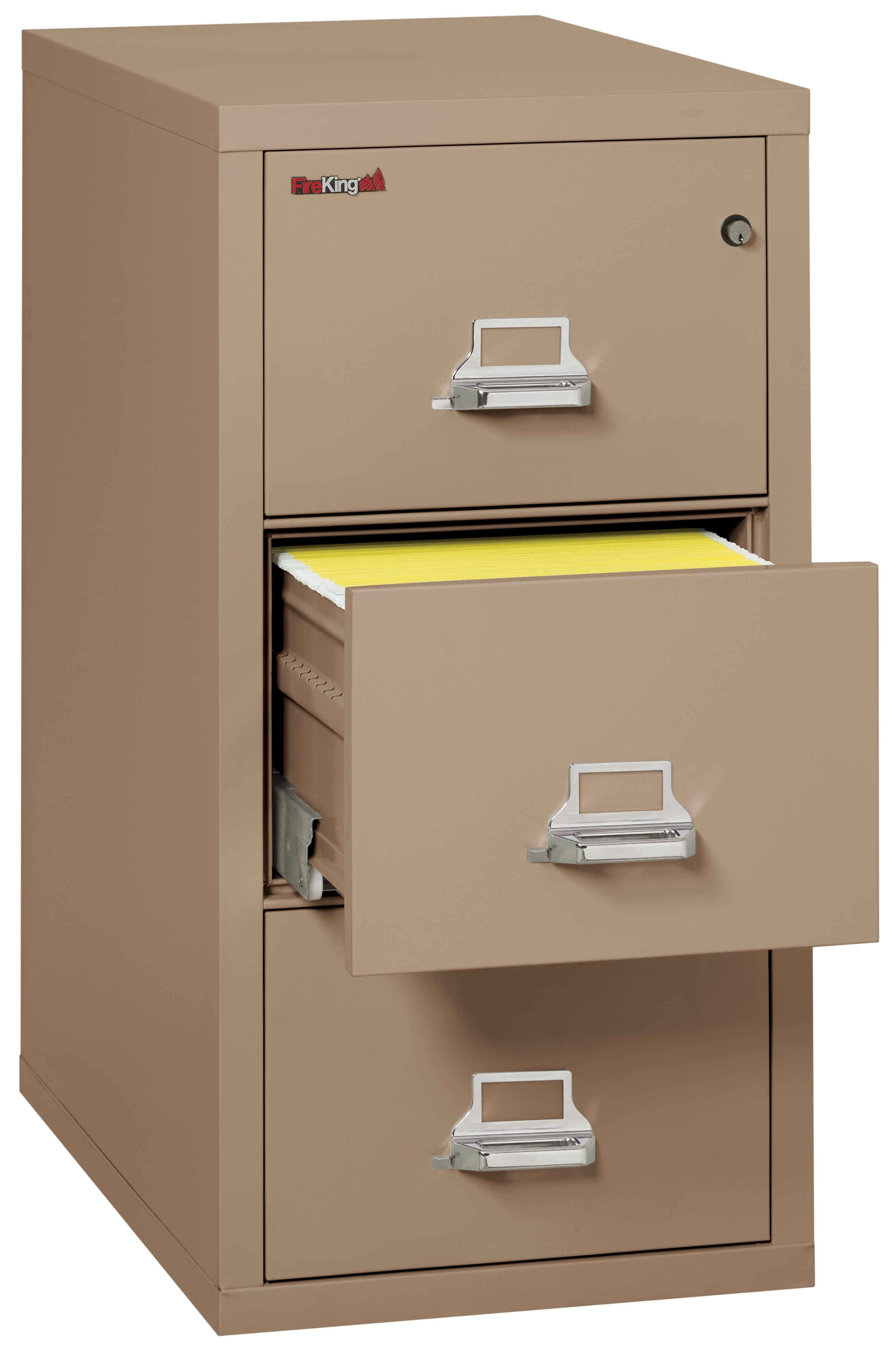 1 Hour Fire Resistant File Cabinet - 3 Drawer Letter 31" depth