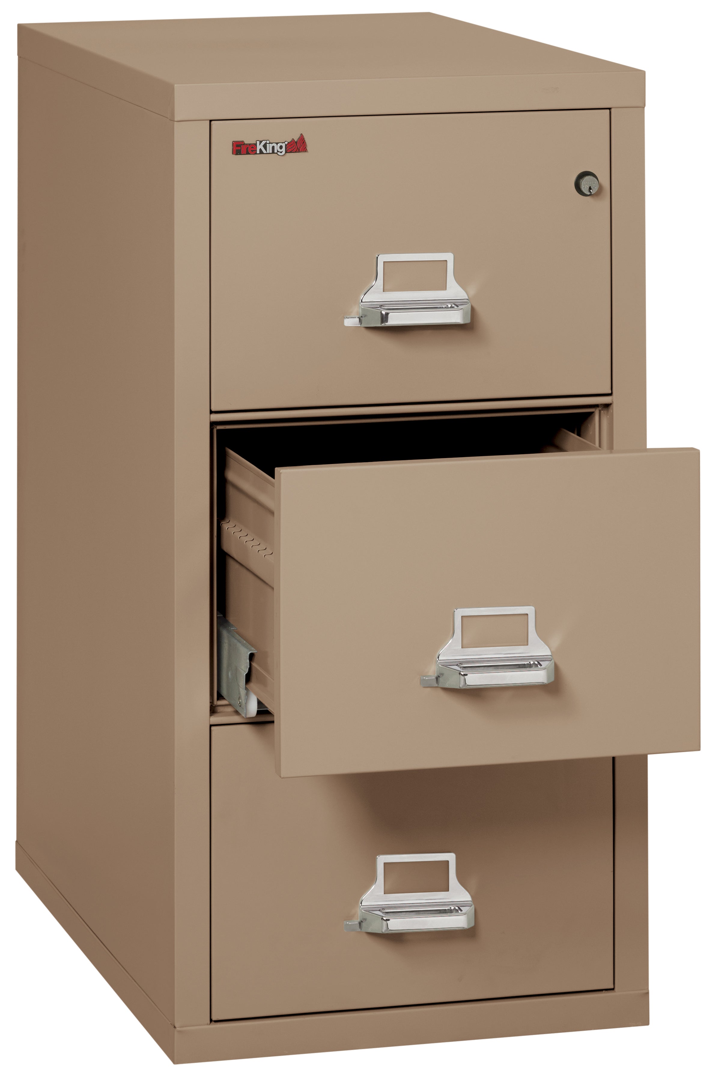 1 Hour Fire Resistant File Cabinet - 3 Drawer Letter 31" depth