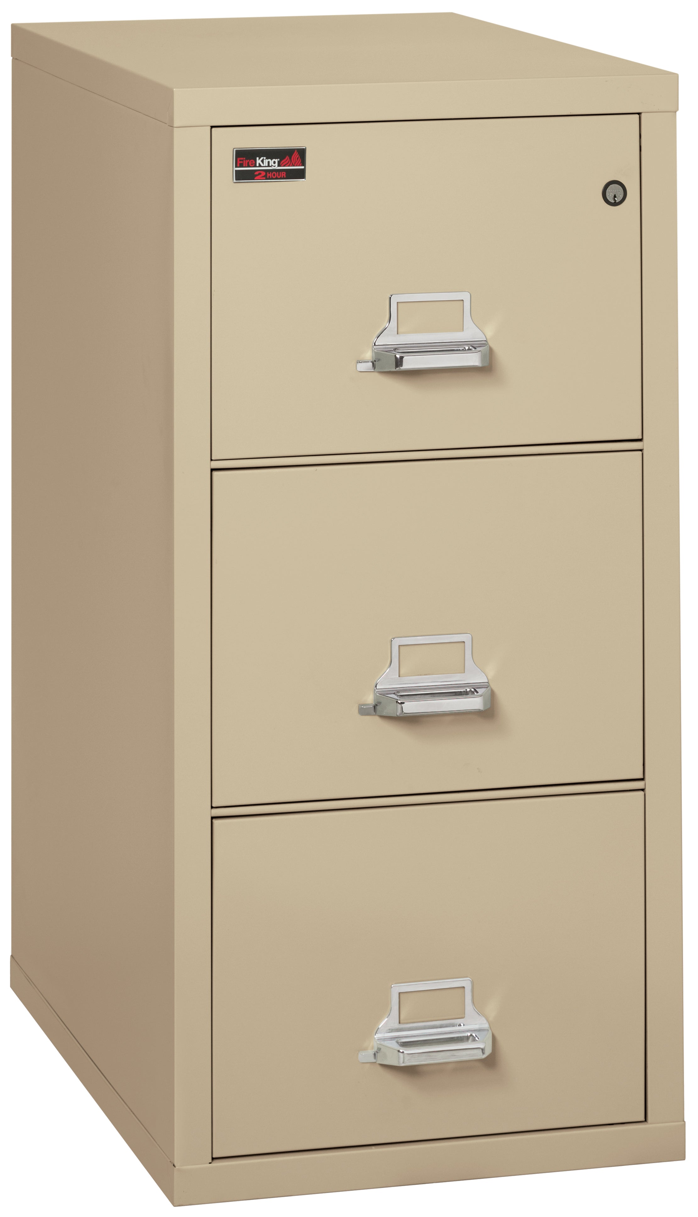 2 Hour Fire Resistant File Cabinet - 3 Drawer Letter 31" depth