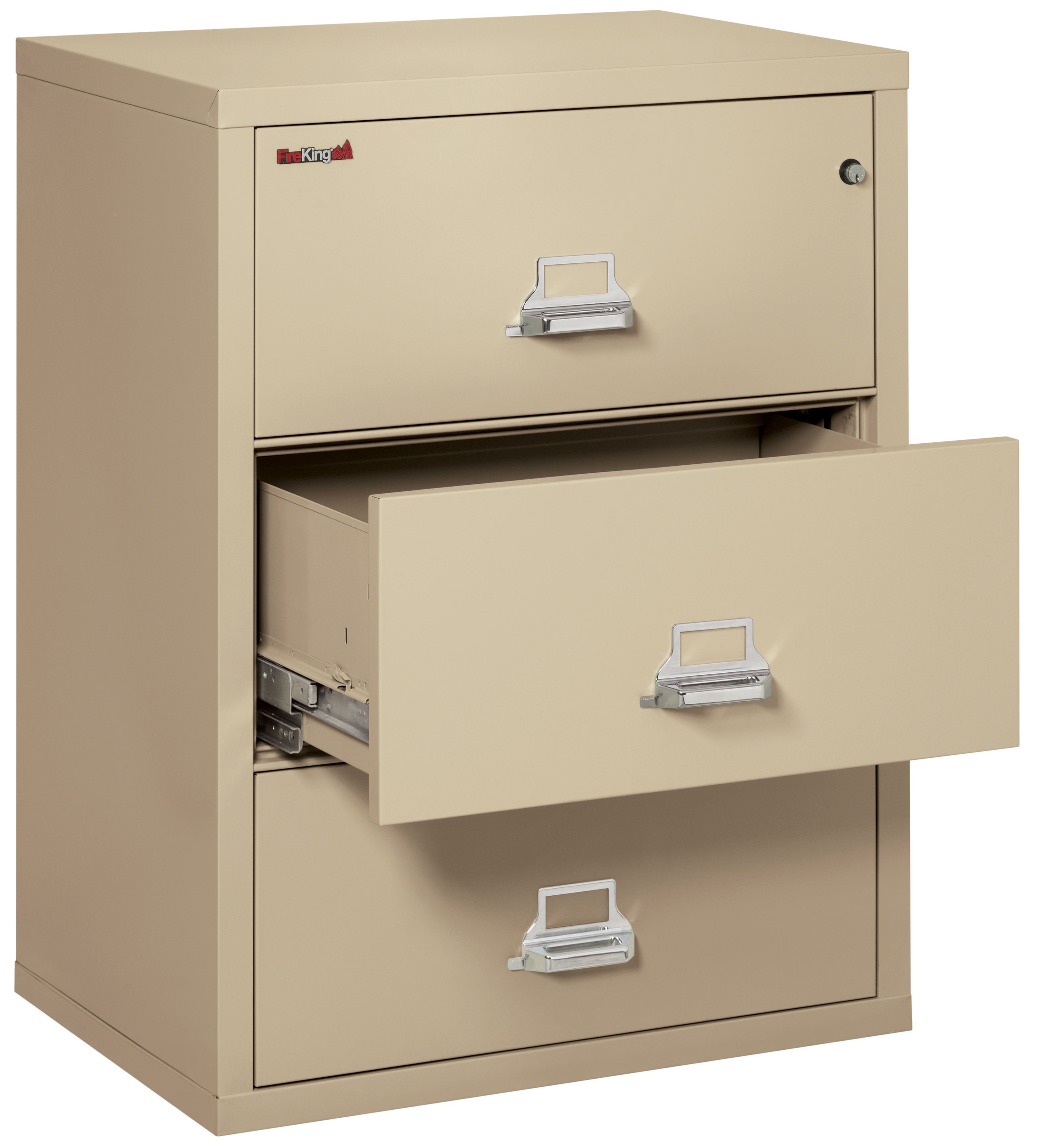 Fire Resistant File Cabinet - 3 Drawer Lateral 31" wide