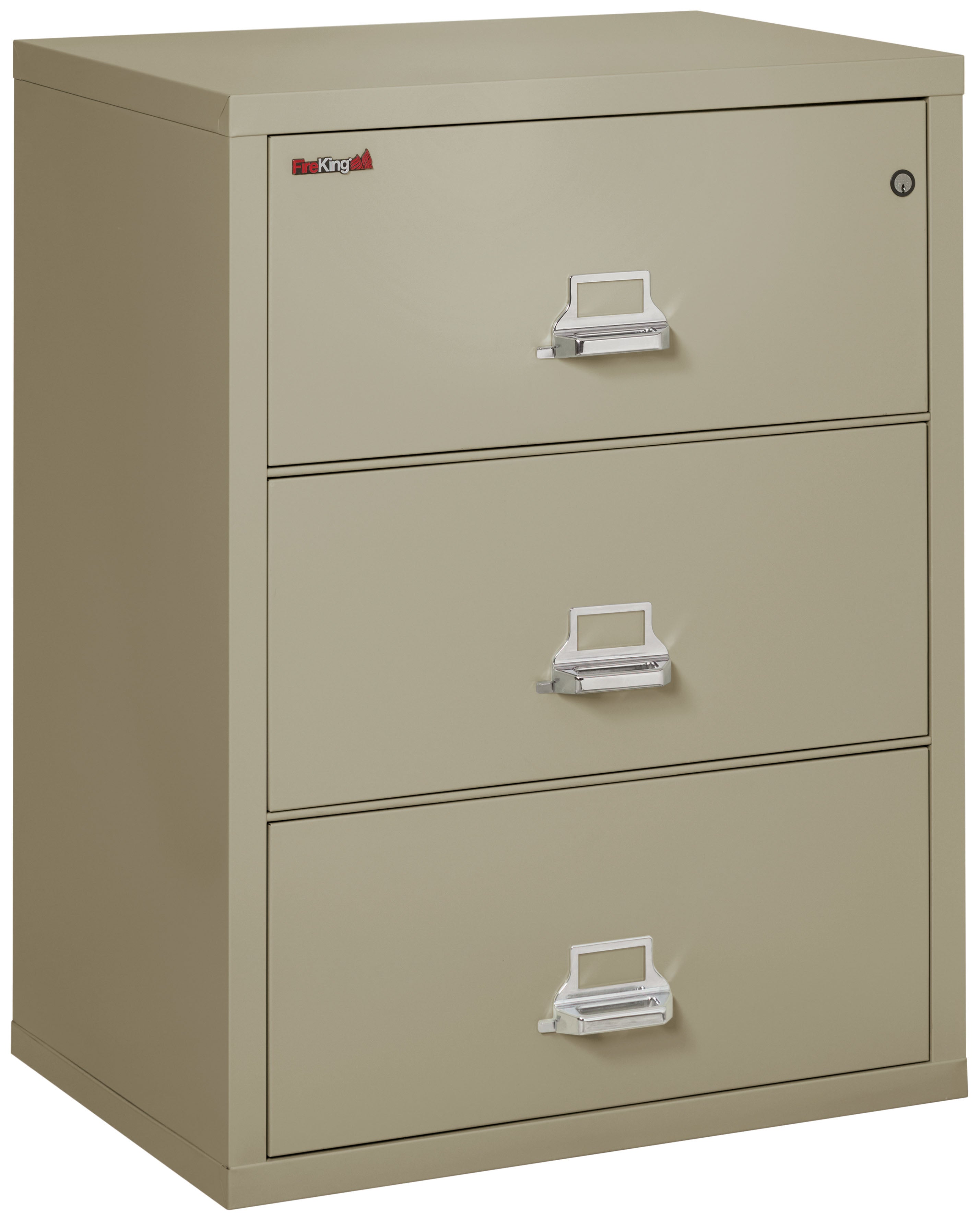 Fire Resistant File Cabinet - 3 Drawer Lateral 31" wide