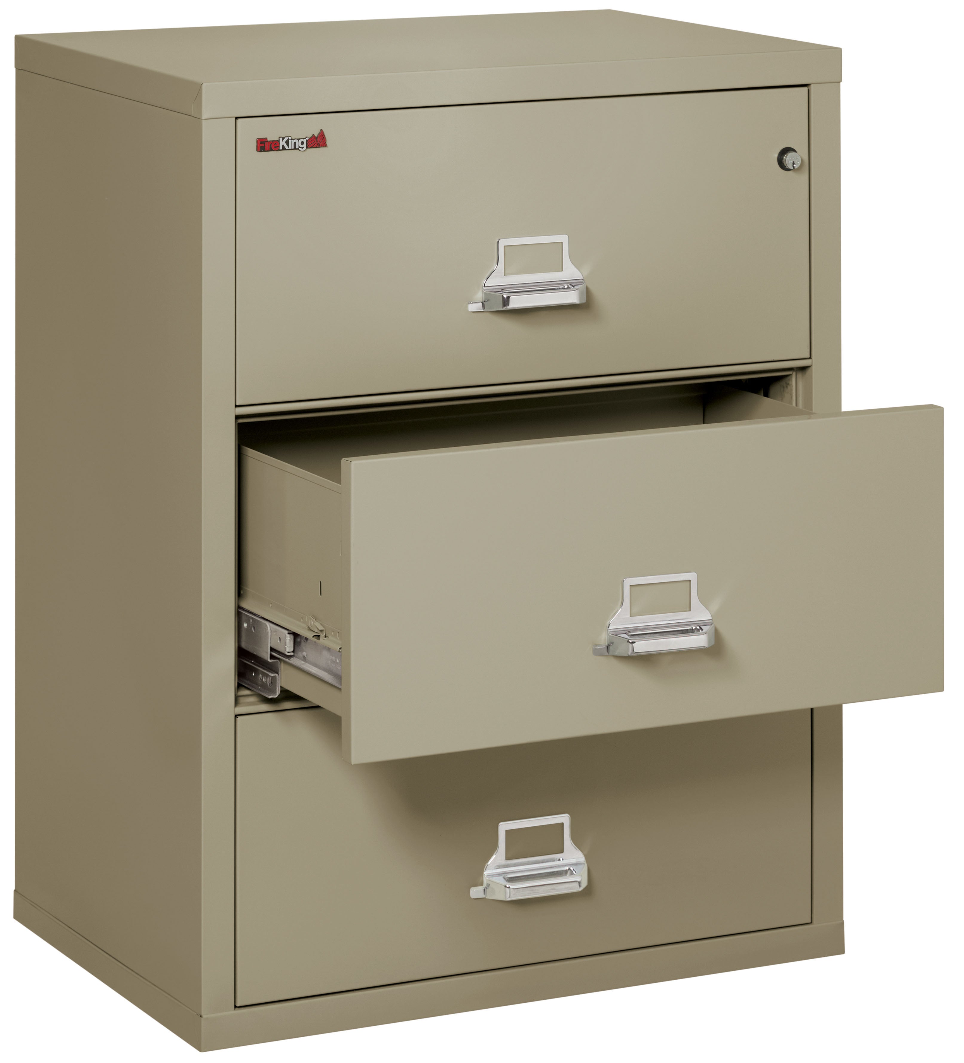 Fire Resistant File Cabinet - 3 Drawer Lateral 31" wide