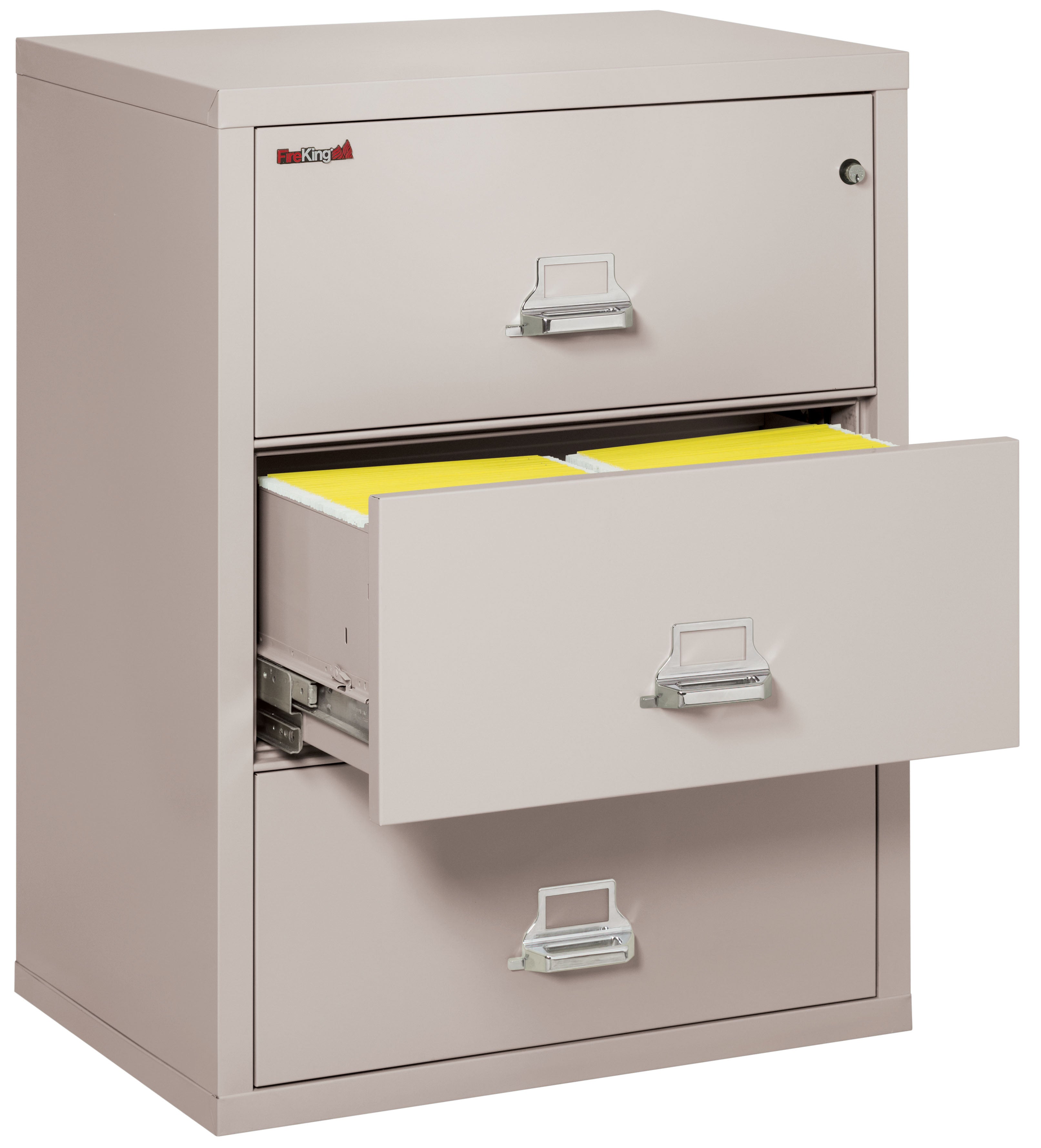 Fire Resistant File Cabinet - 3 Drawer Lateral 31" wide