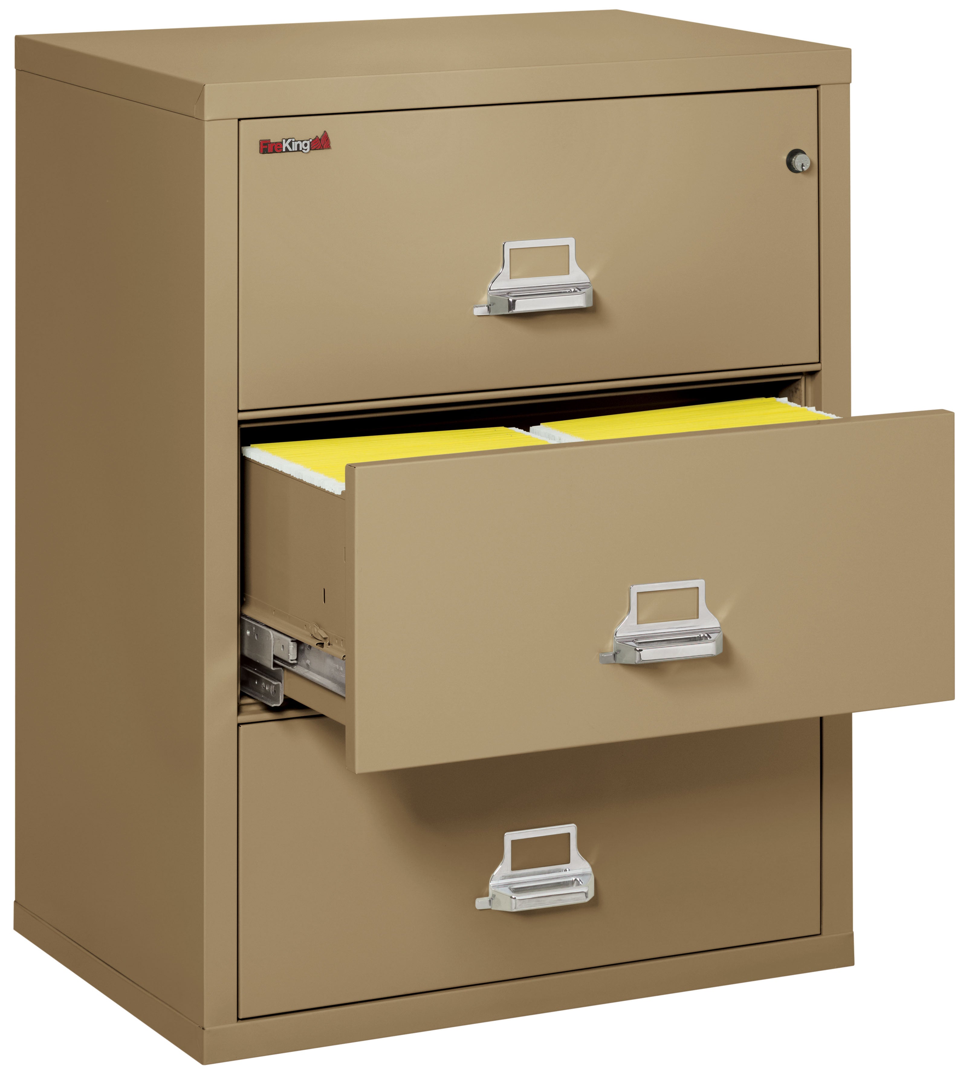 Fire Resistant File Cabinet - 3 Drawer Lateral 31" wide