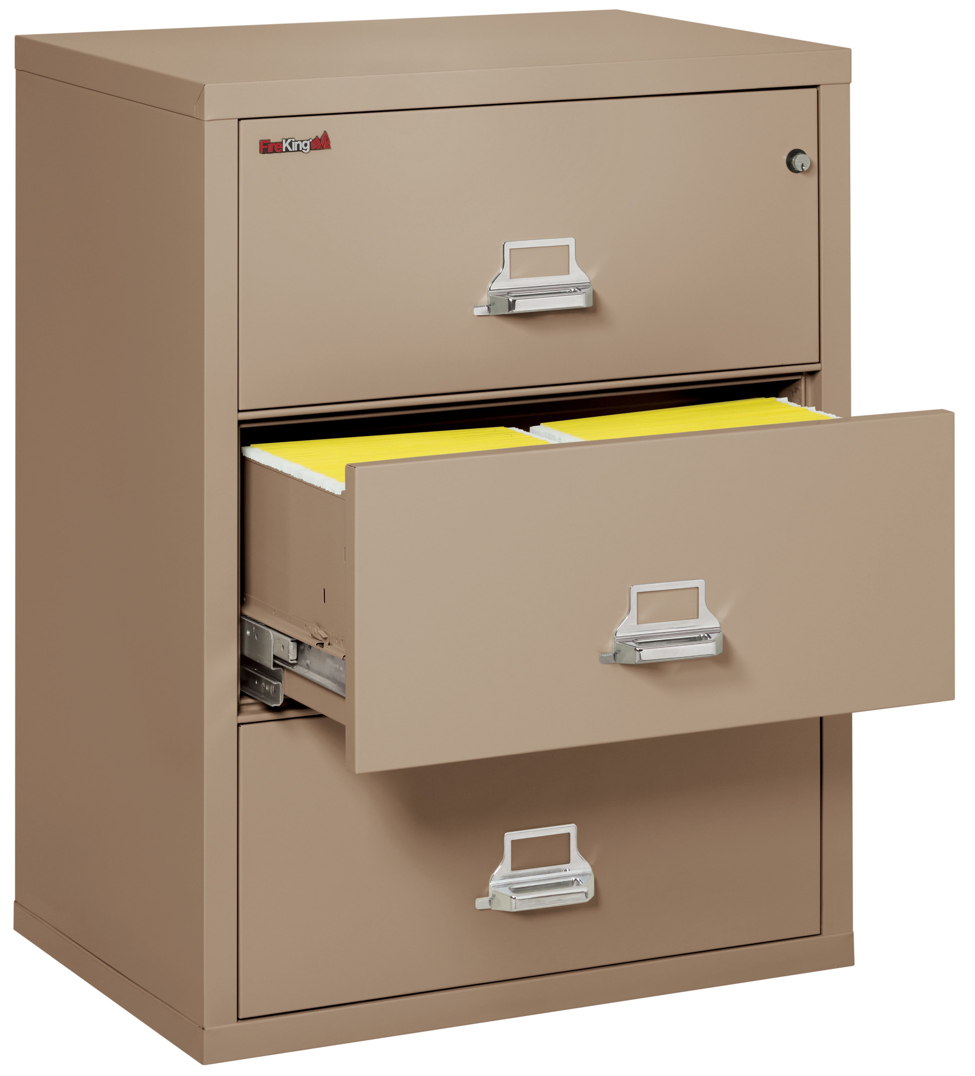 Fire Resistant File Cabinet - 3 Drawer Lateral 31" wide