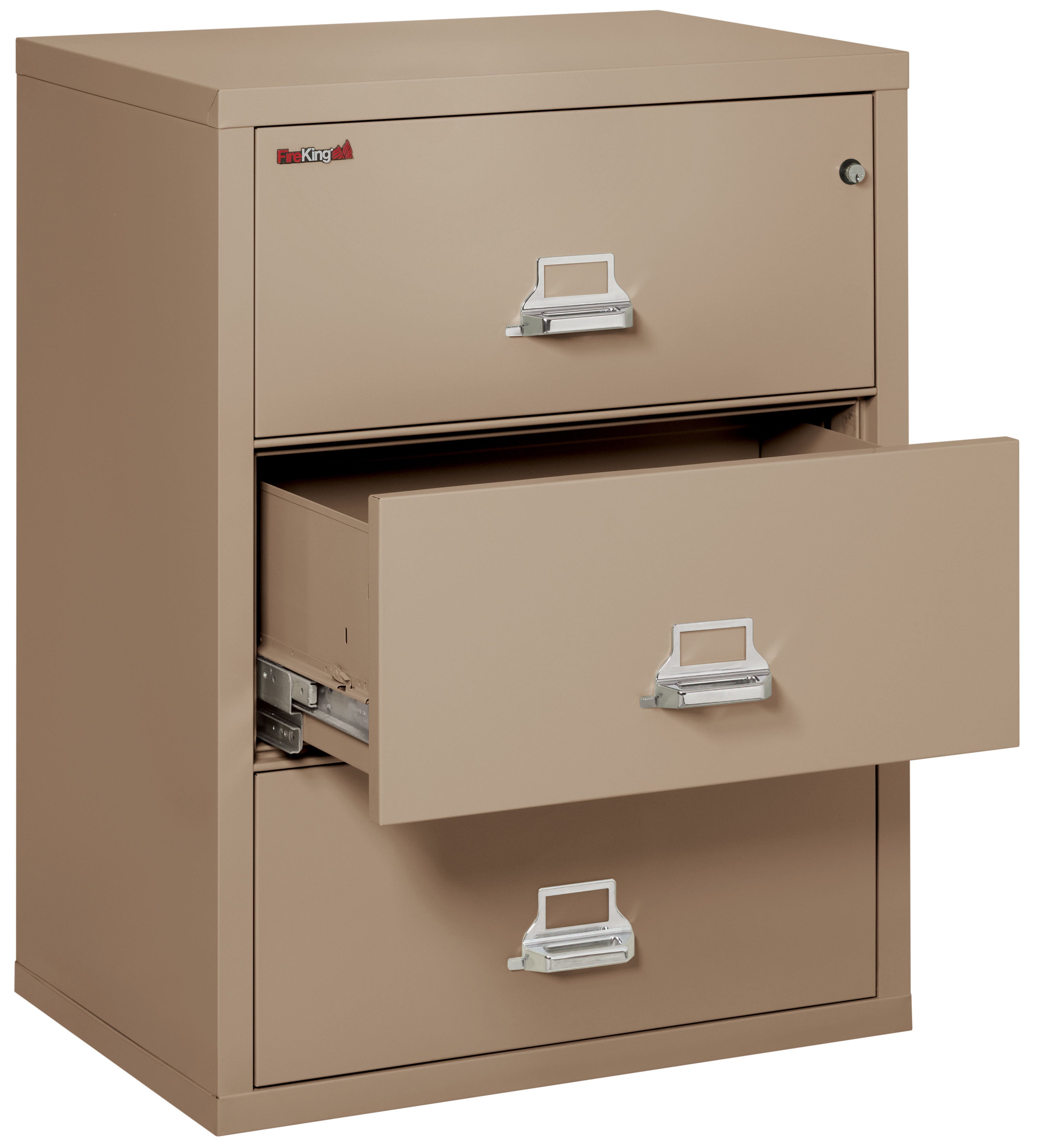 Fire Resistant File Cabinet - 3 Drawer Lateral 31" wide