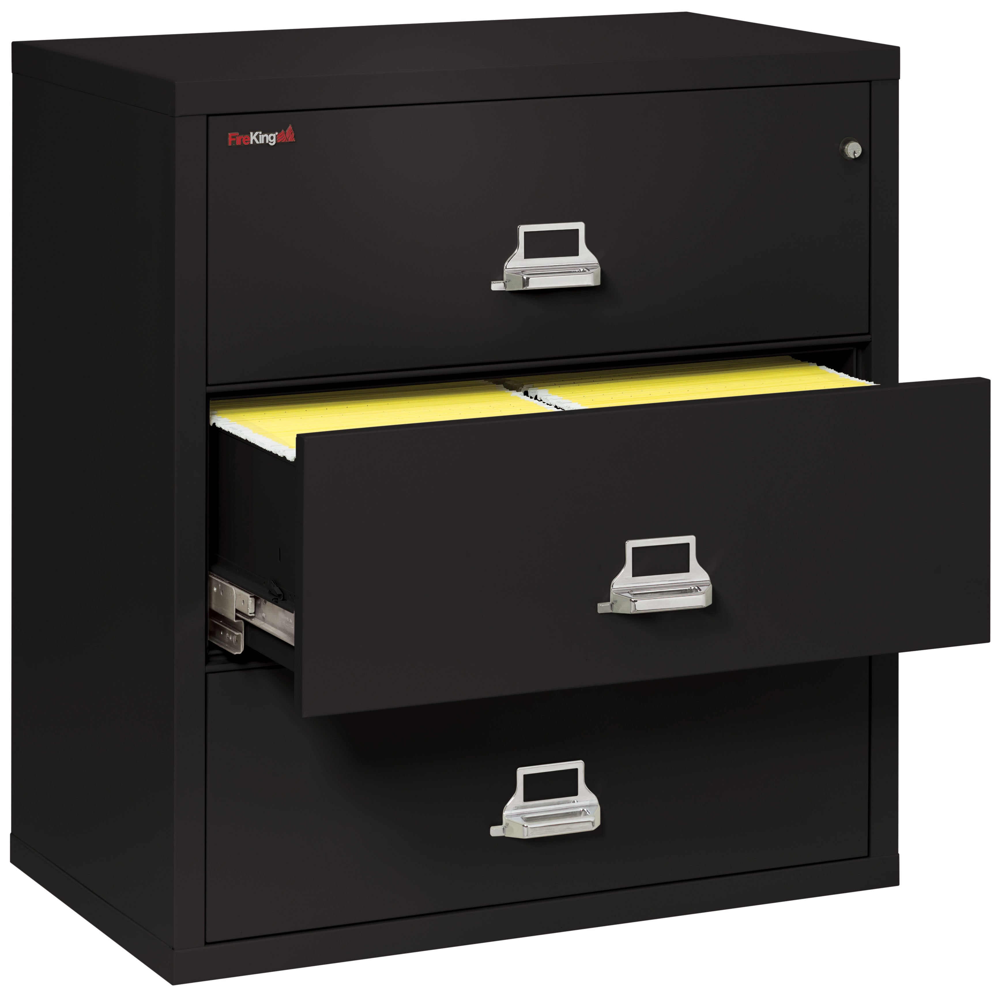 Fire Resistant File Cabinet - 3 Drawer Lateral 38" wide