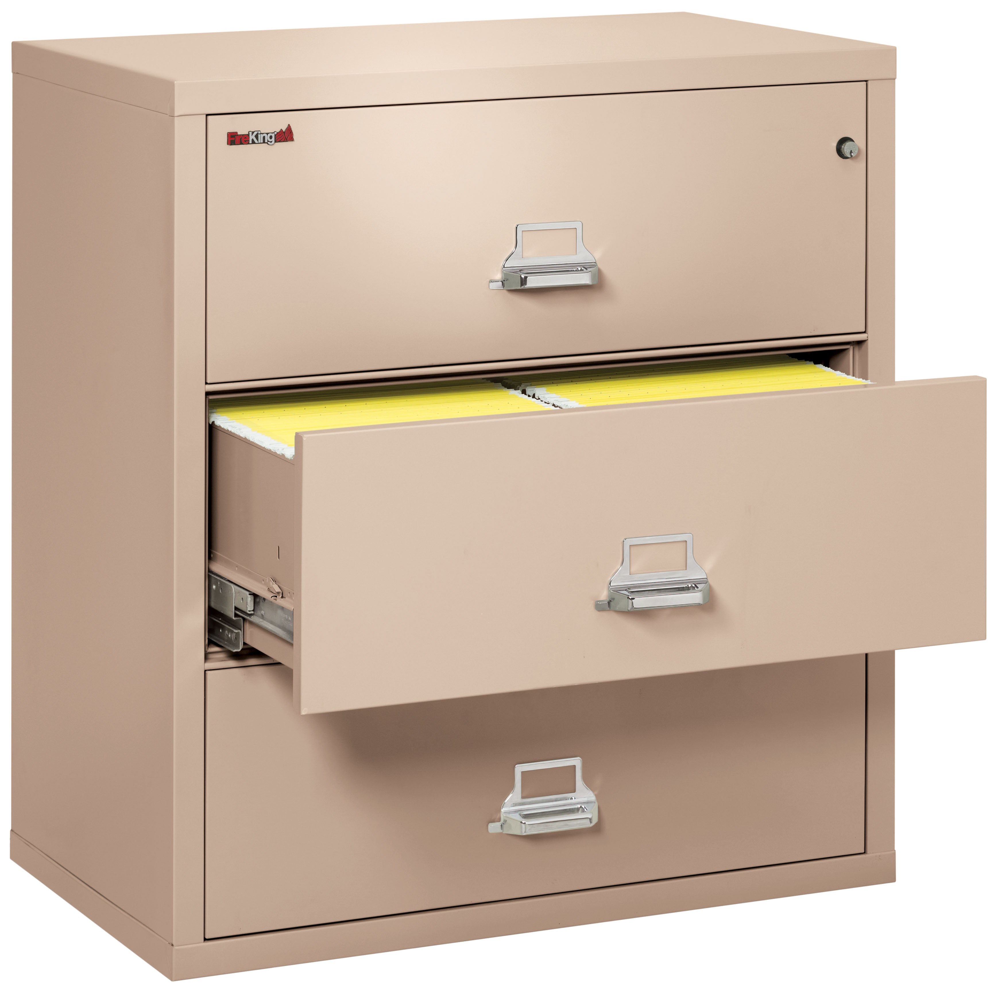 Fire Resistant File Cabinet - 3 Drawer Lateral 38" wide