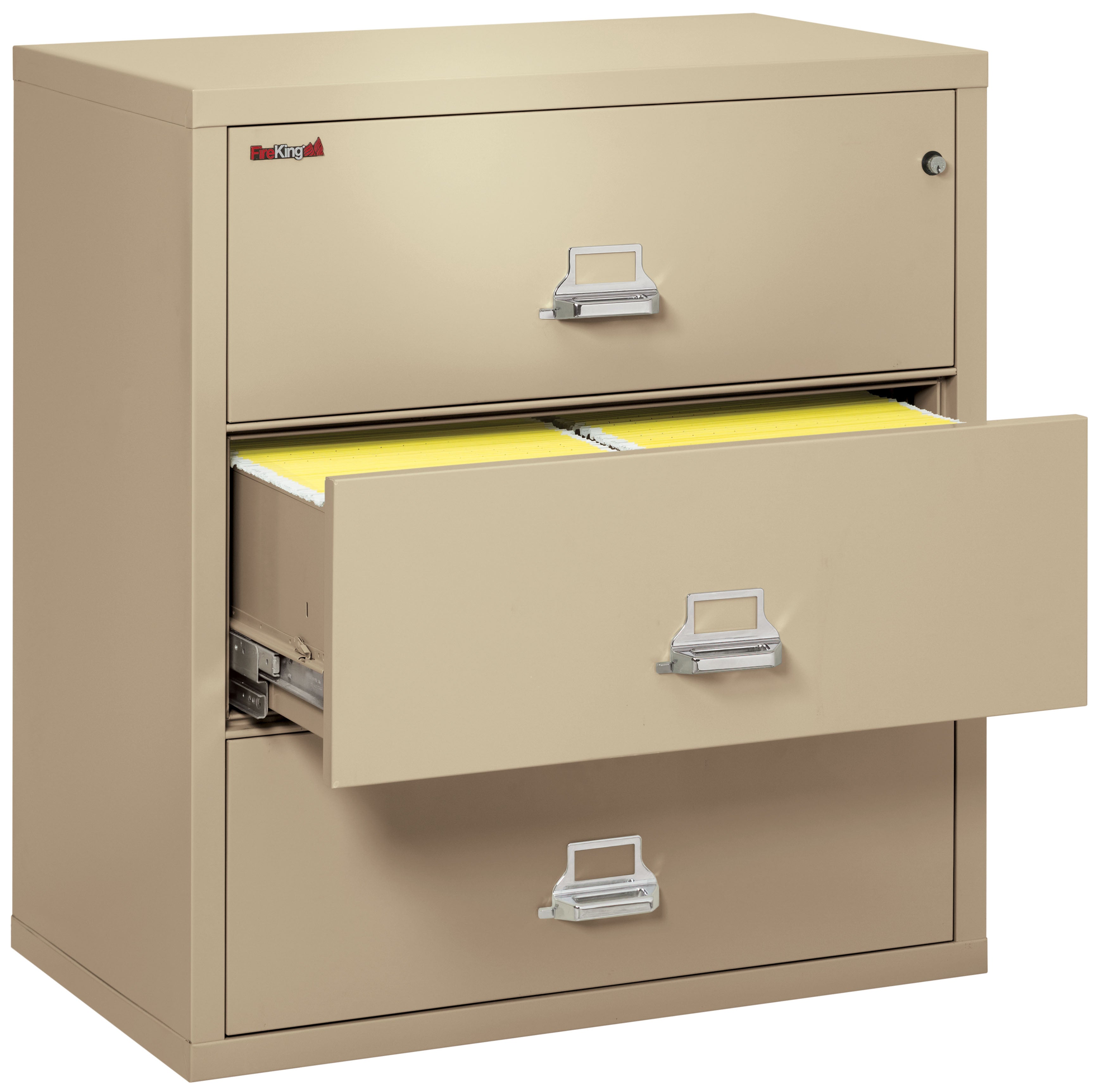 Fire Resistant File Cabinet - 3 Drawer Lateral 38" wide