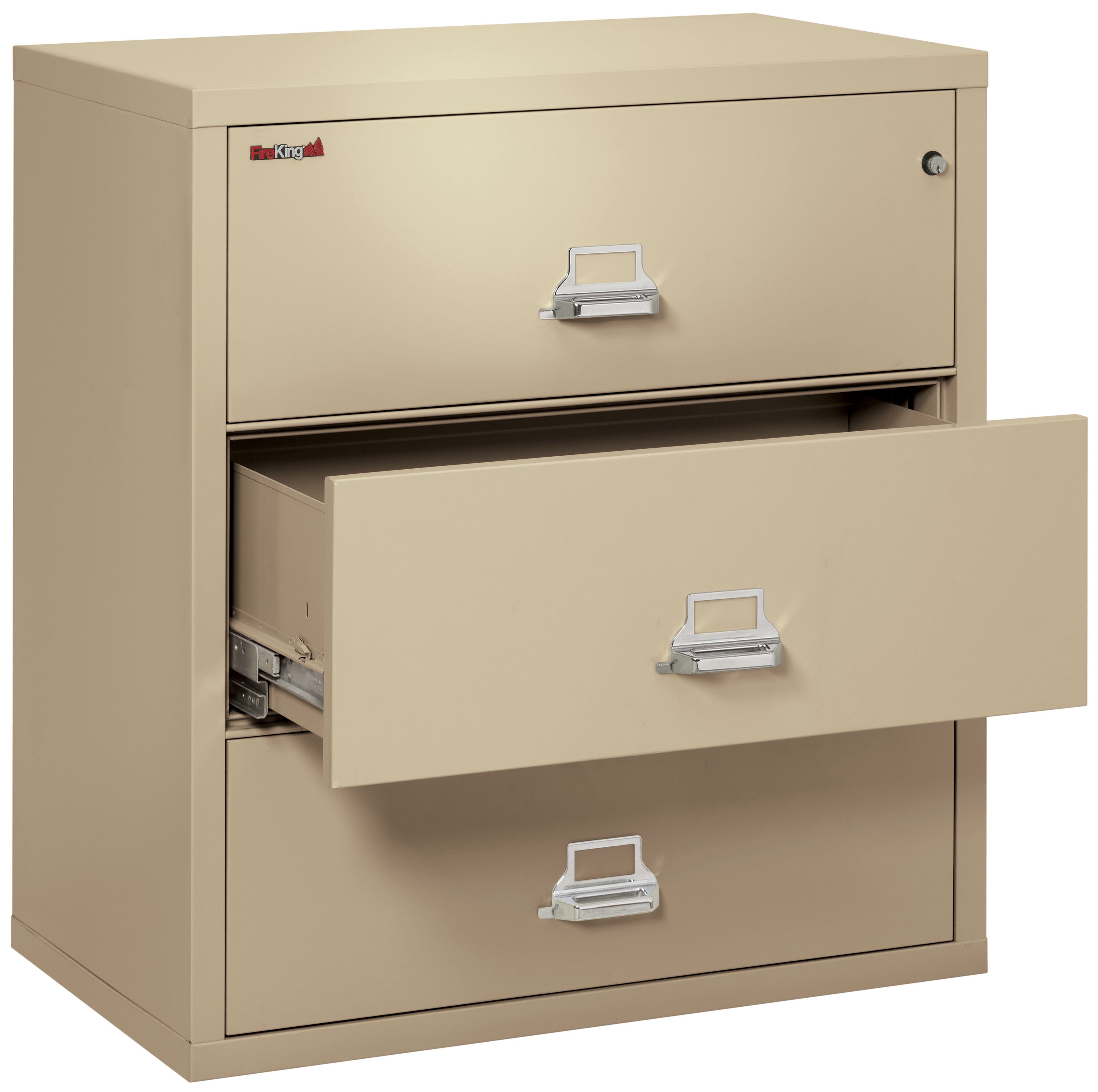 Fire Resistant File Cabinet - 3 Drawer Lateral 38" wide