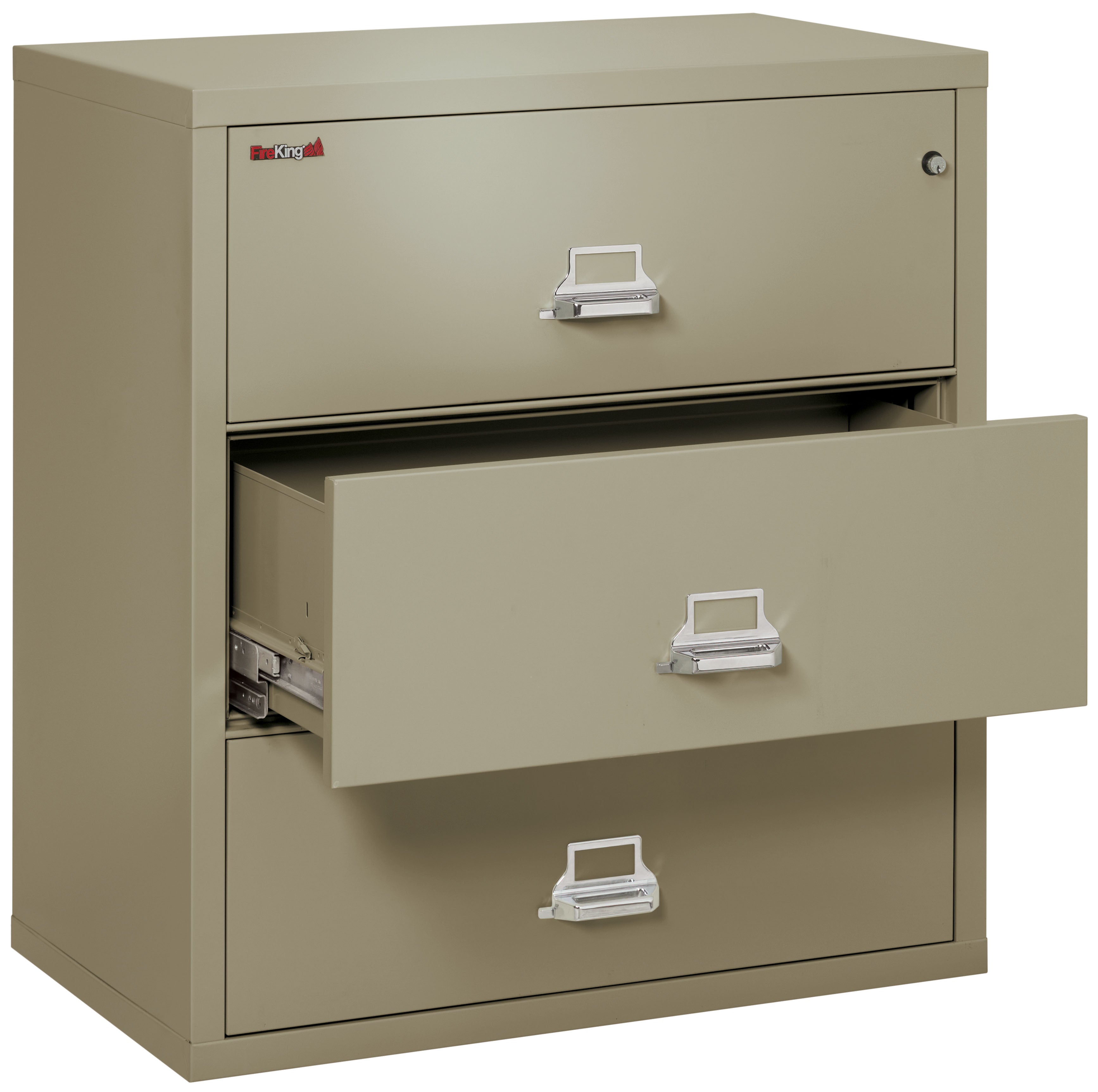 Fire Resistant File Cabinet - 3 Drawer Lateral 38" wide