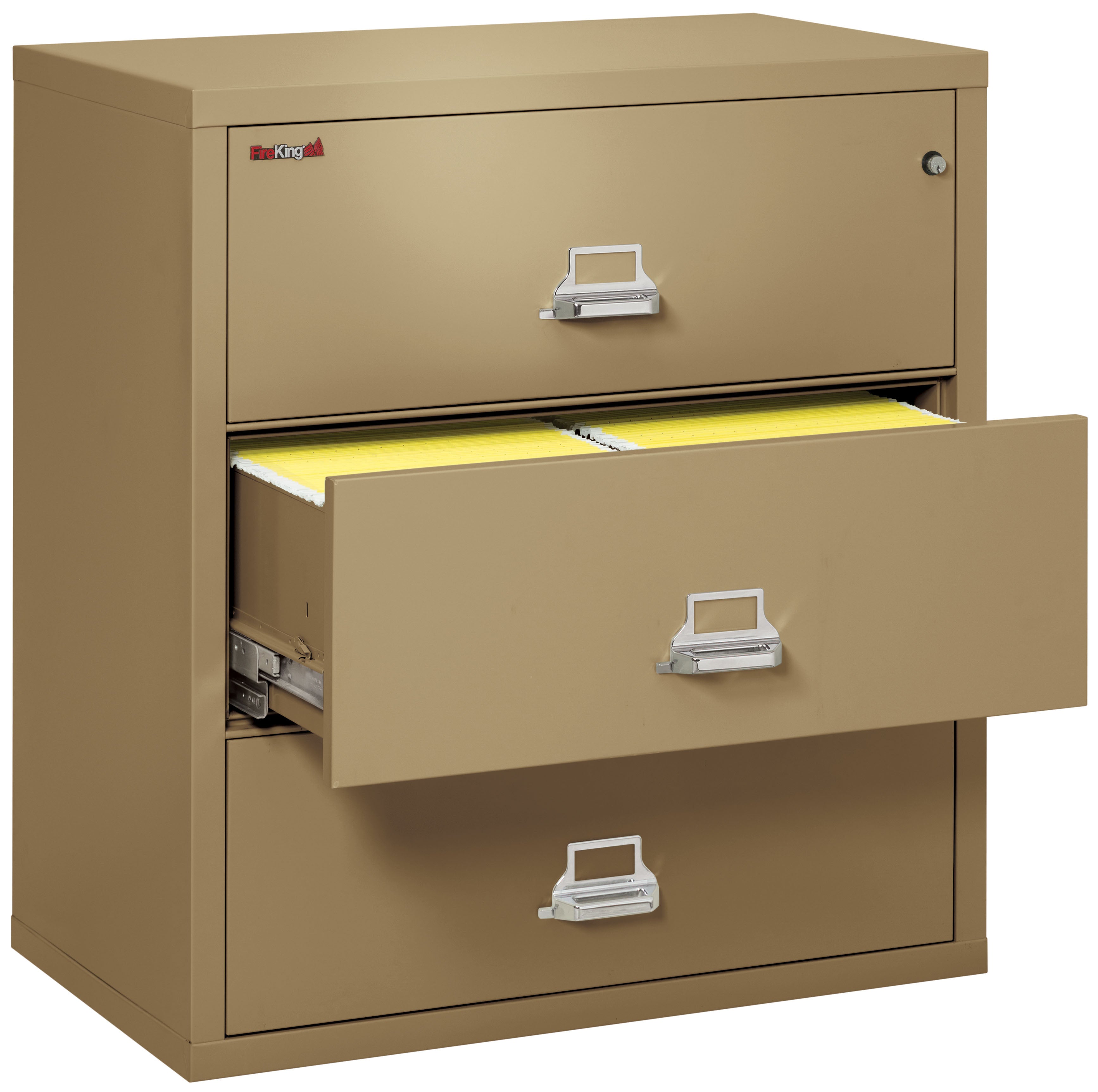 Fire Resistant File Cabinet - 3 Drawer Lateral 38" wide