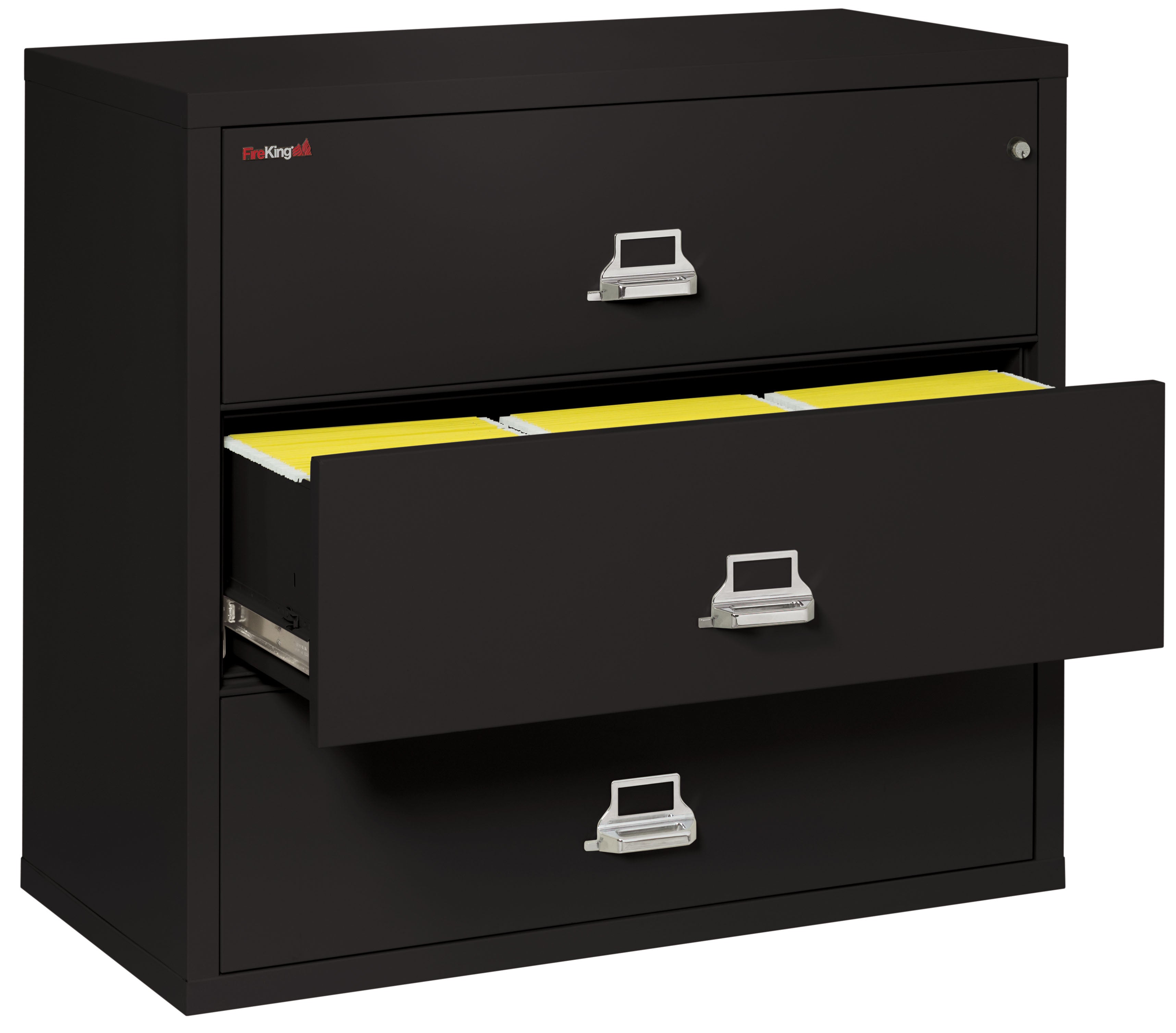 Fire Resistant File Cabinet - 3 Drawer Lateral 44" wide