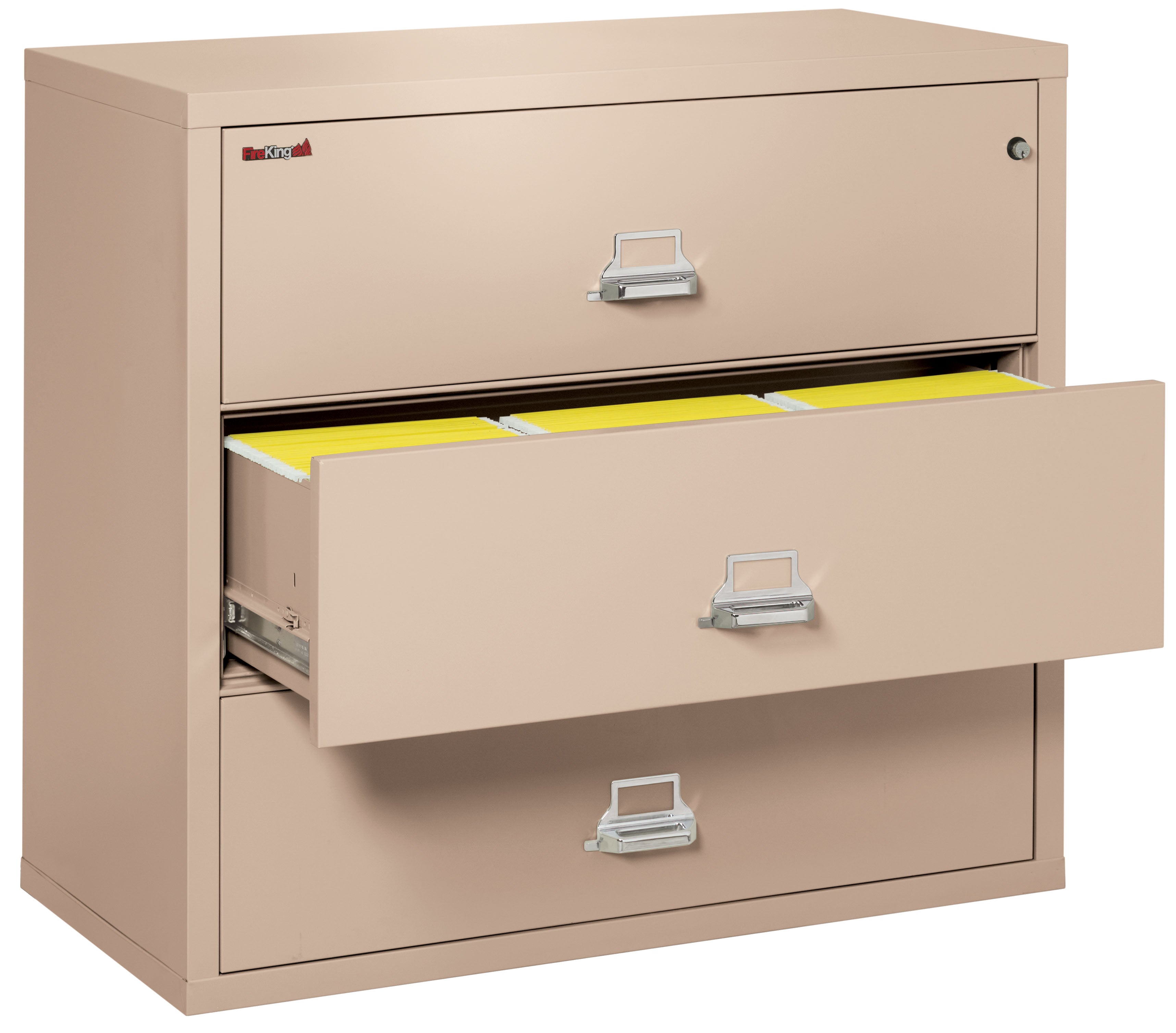 Fire Resistant File Cabinet - 3 Drawer Lateral 44" wide