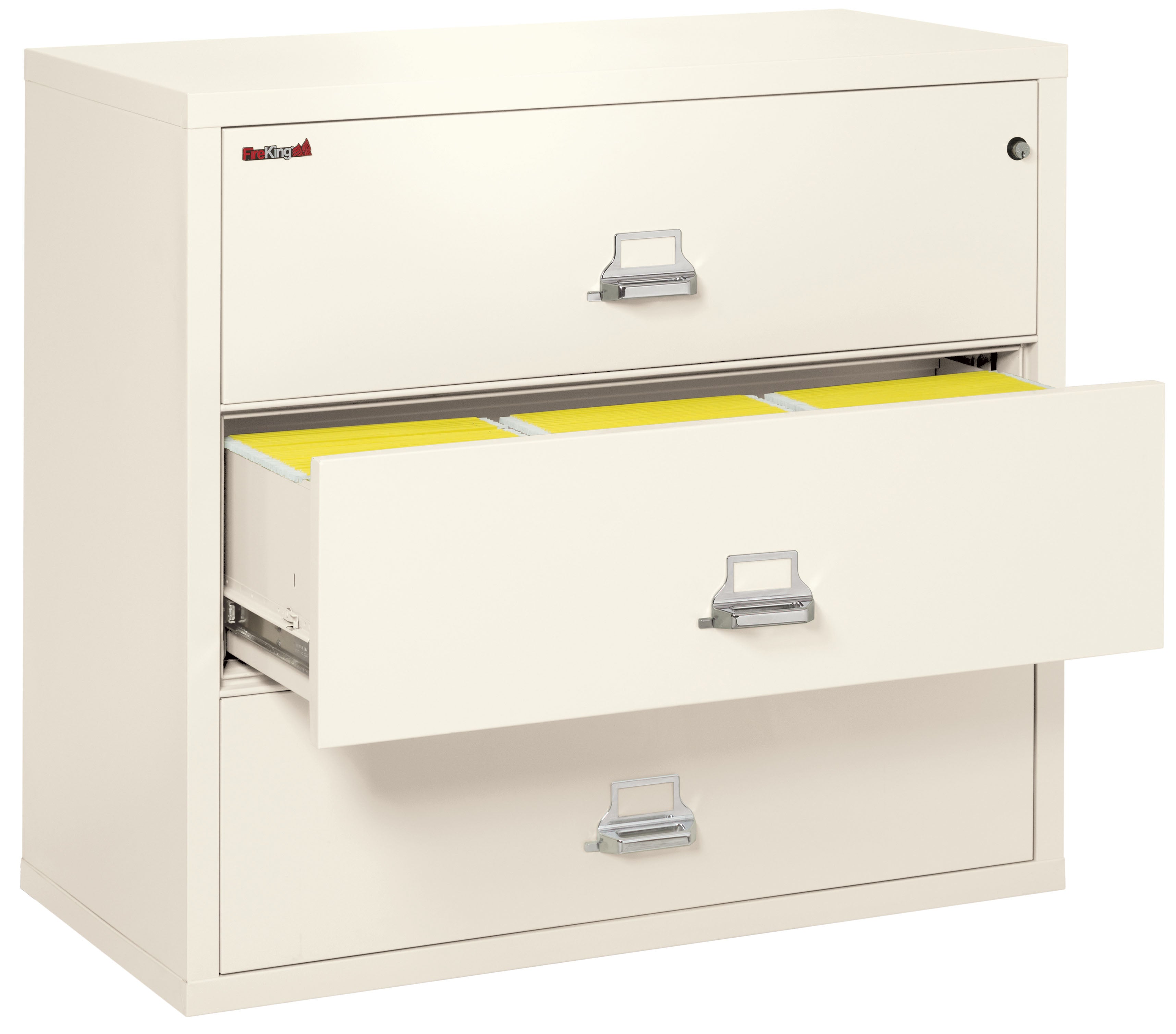 Fire Resistant File Cabinet - 3 Drawer Lateral 44" wide