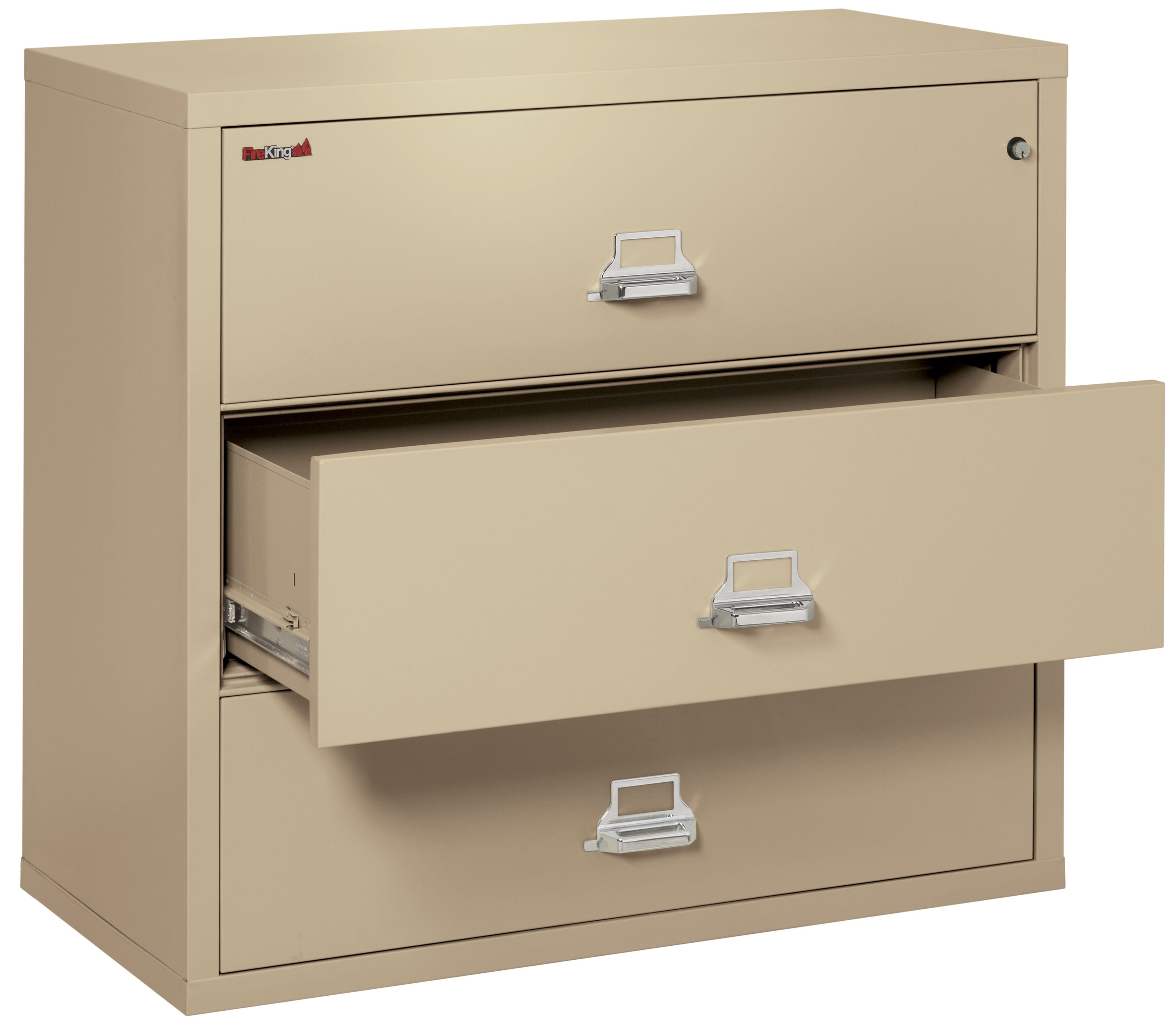 Fire Resistant File Cabinet - 3 Drawer Lateral 44" wide