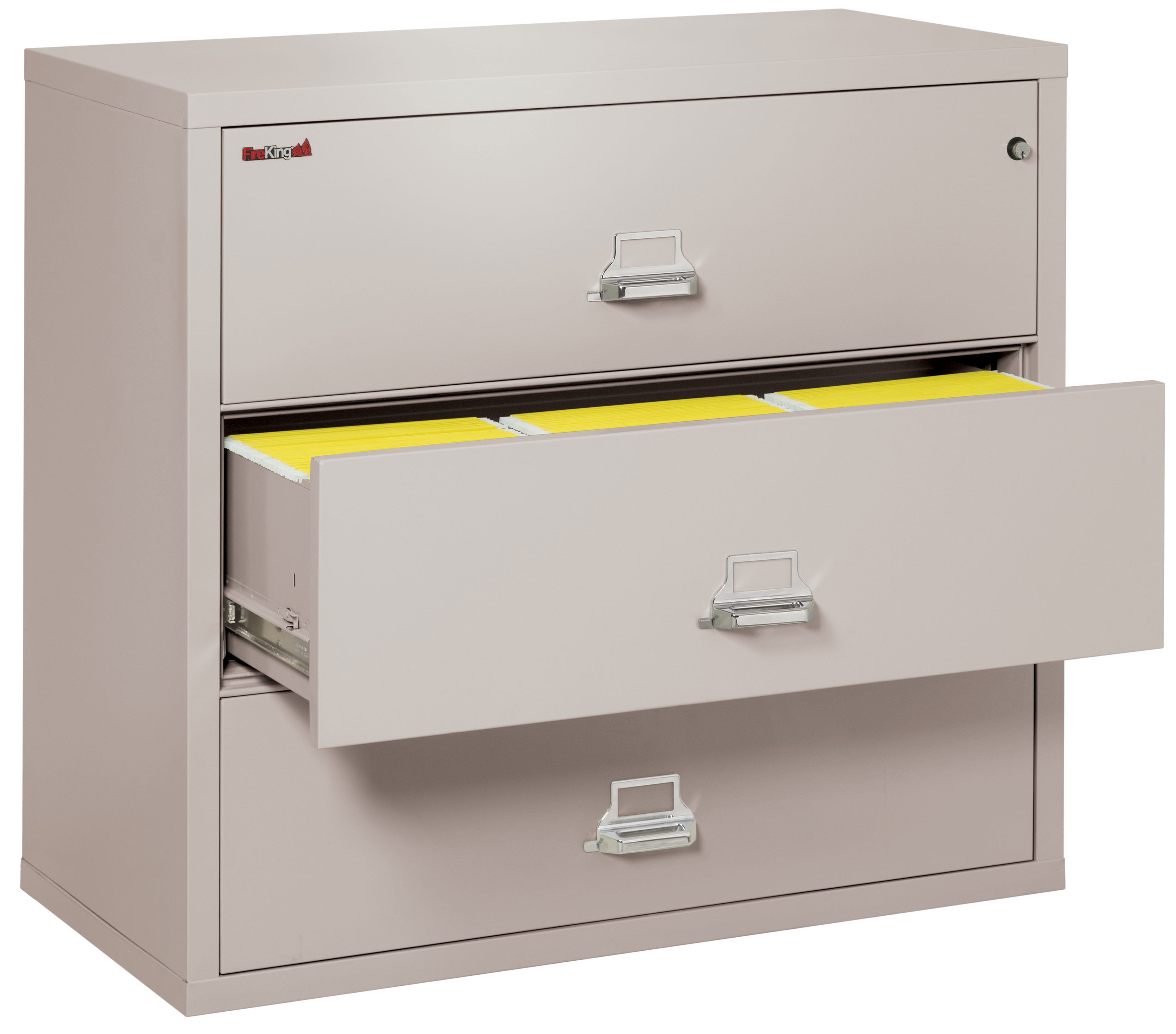 Fire Resistant File Cabinet - 3 Drawer Lateral 44" wide